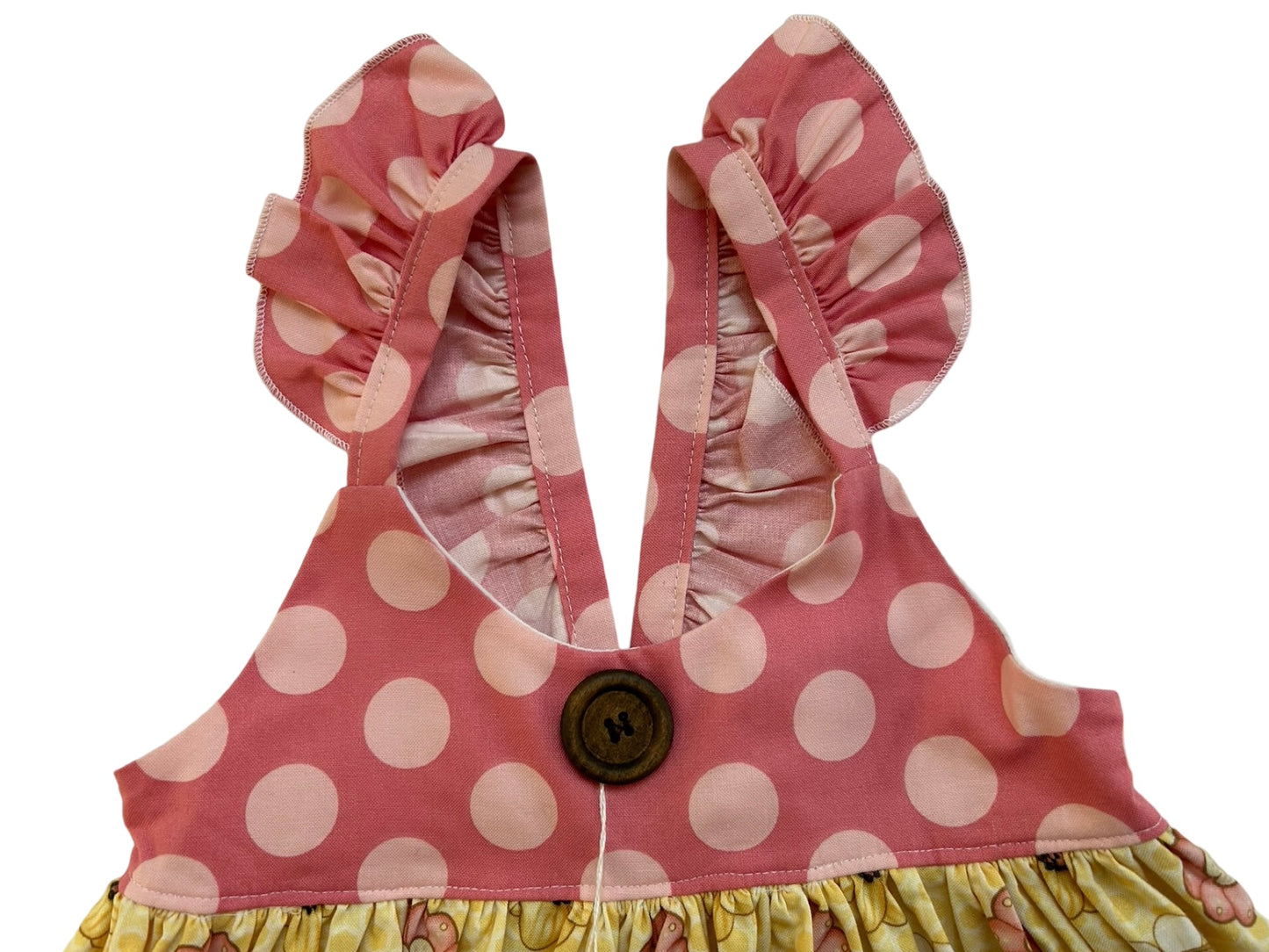 3T Toddler Girl Best Dress Ever Boutique Ruffle Floral / Dot Dress.