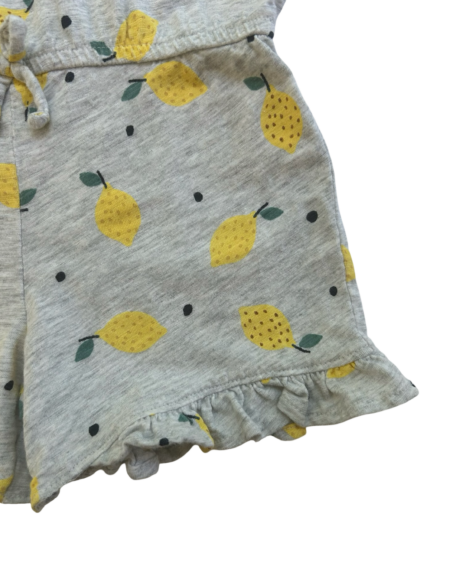 4T  Toddlers Girls Old Navy Lemon 🍋 Printed Ruffle Romper.