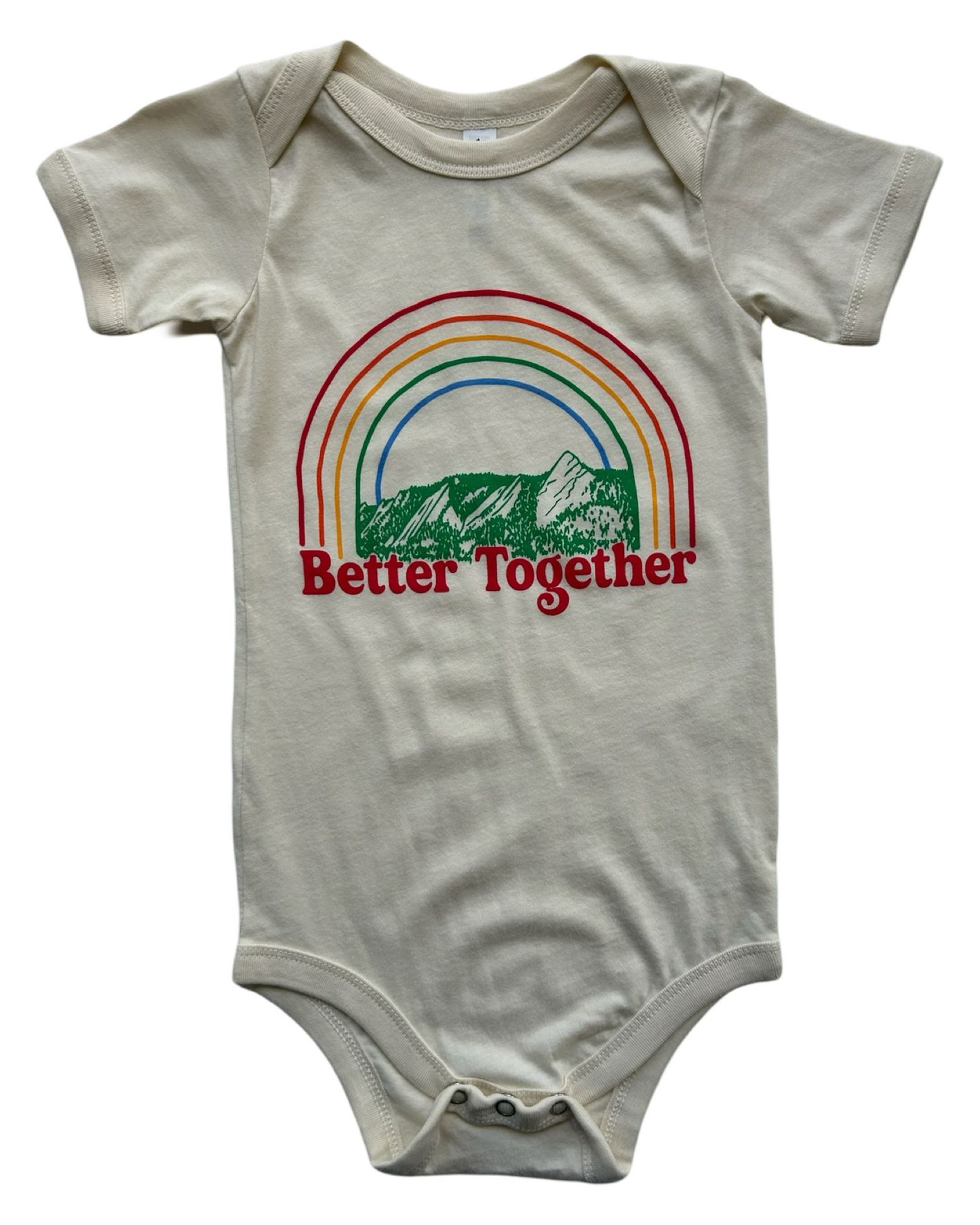 18M-24M Baby Girls / Boys Bella + Canvas.Kids Bodysuit Jersey Short Sleeve, Better Together Print Onesie.