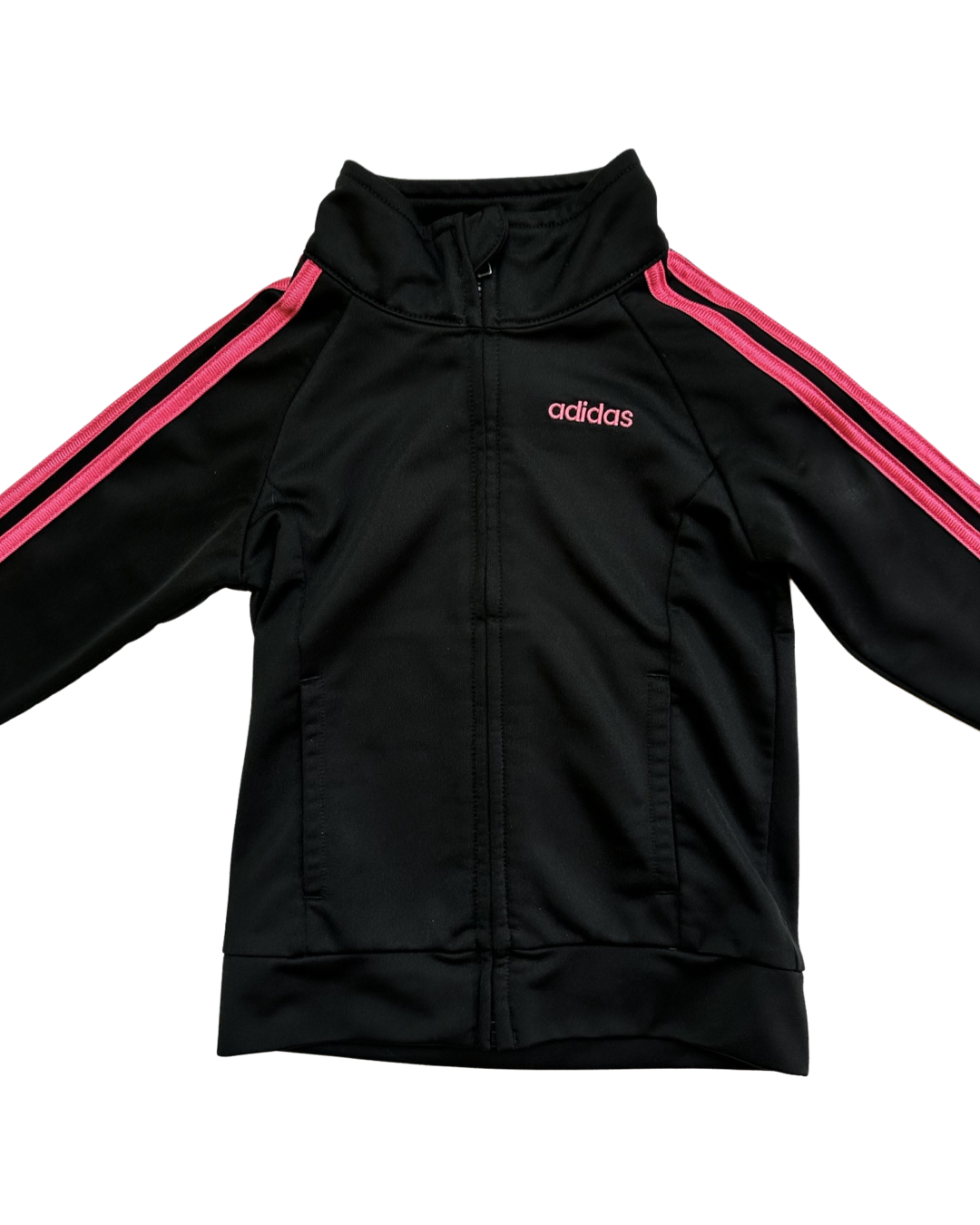 18M Baby Girl Black / Pink Adidas Jogger Set
