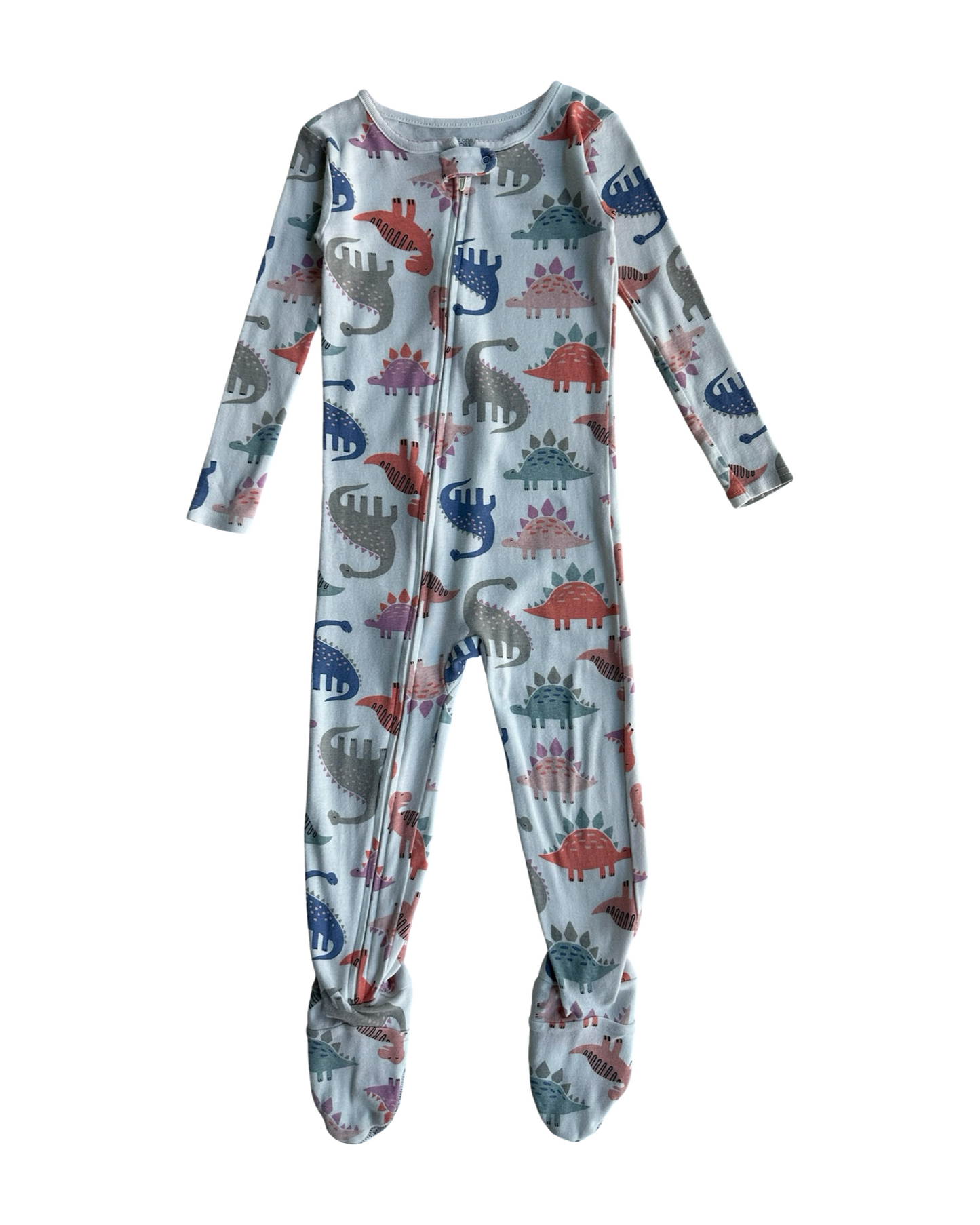 3T Toddler Girls Just One You By Carter’s Dinosaurs 🦕 🦖 Zippered Sleeper PJs