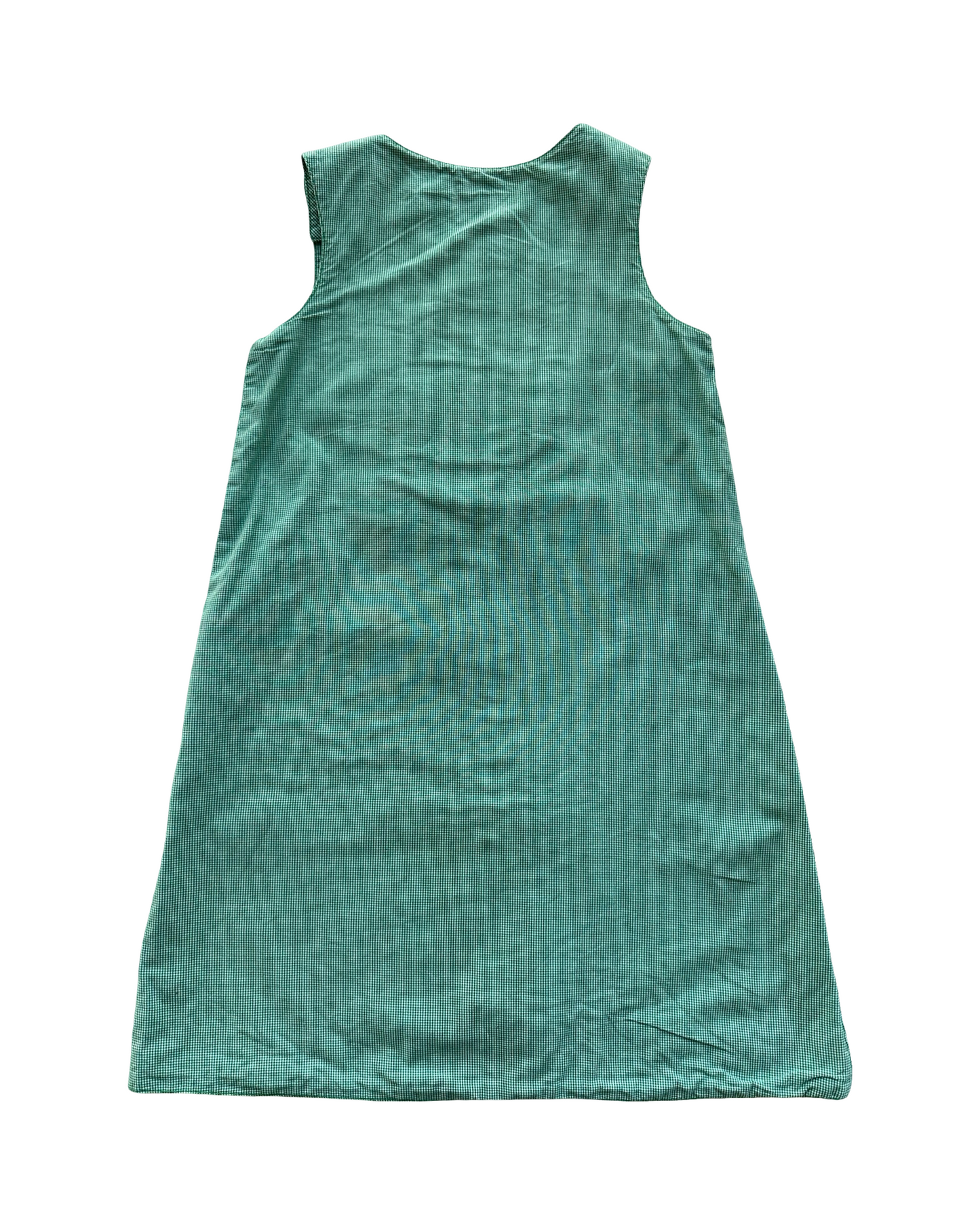 3Y Toddler Girl Strasburg Reversible Gingham Christmas Dress.