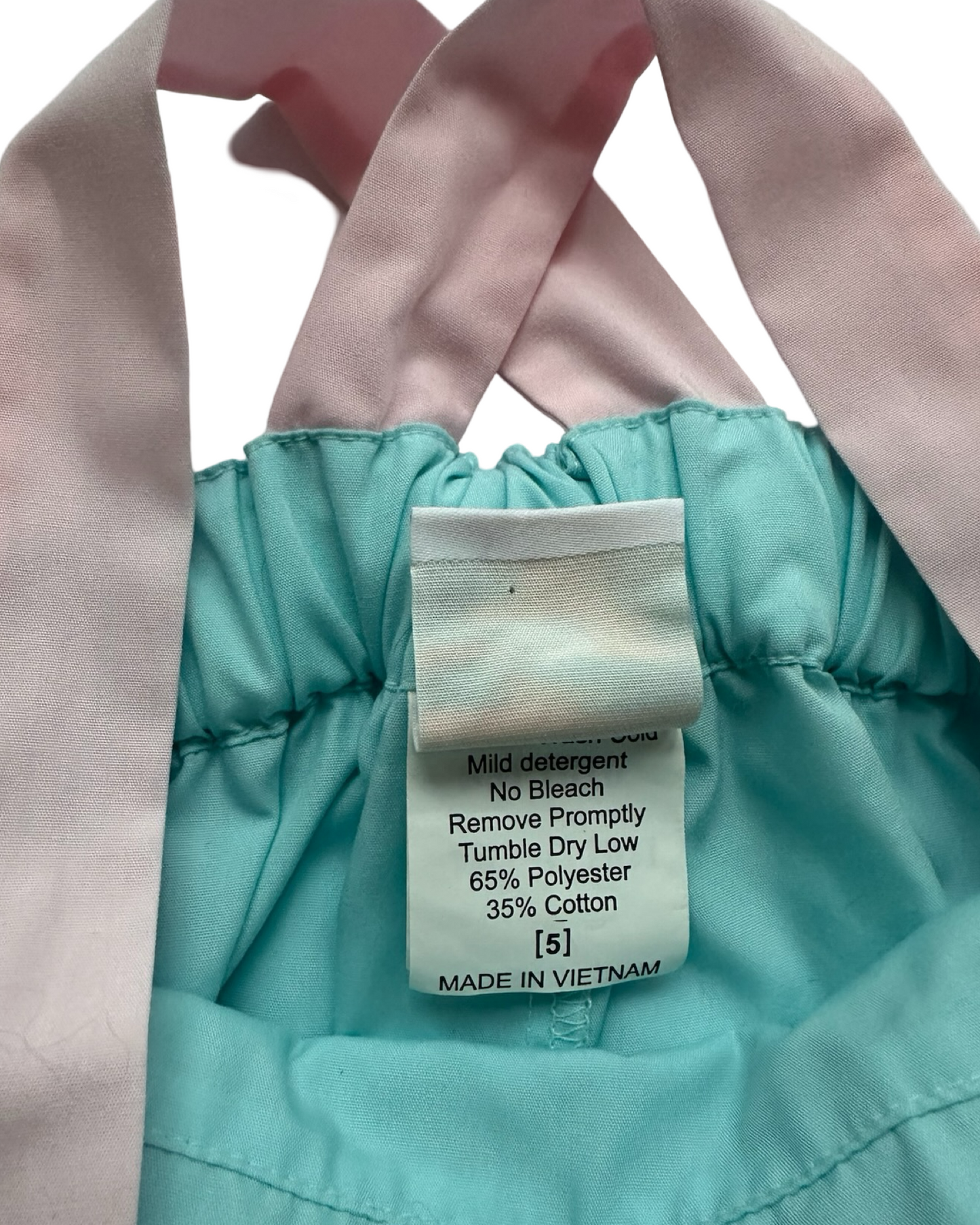 5T Toddler Girl Stitchy Fish Blue / Pink Strawberry Romper