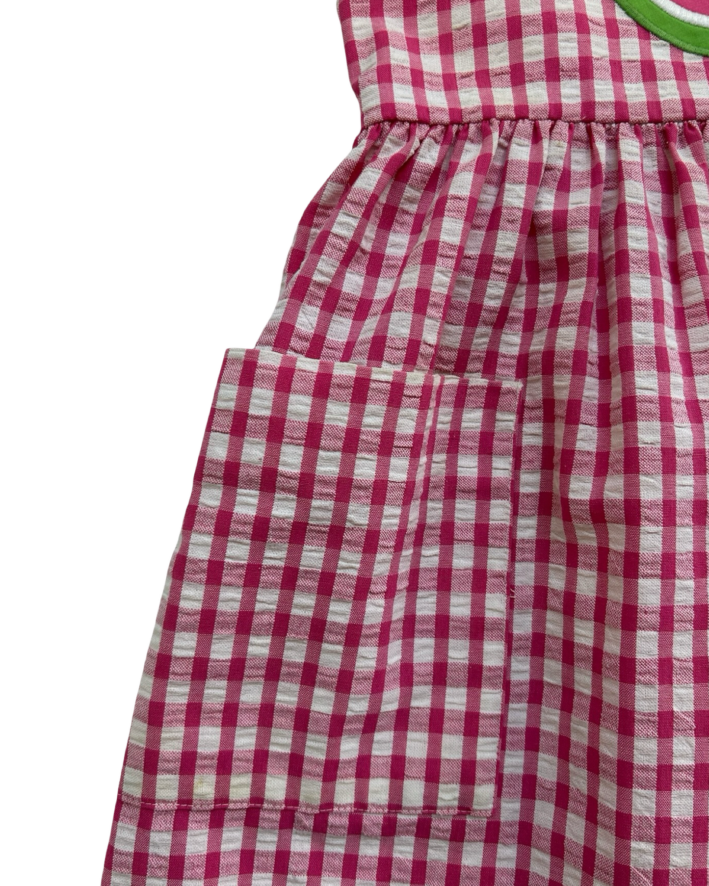 4T Toddlers Girls Kellys Kids Gingham Watermelon Themed Dress