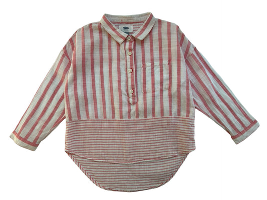 6x / 7Y Girls Old Navy Long Sleeve Striped Shirt.