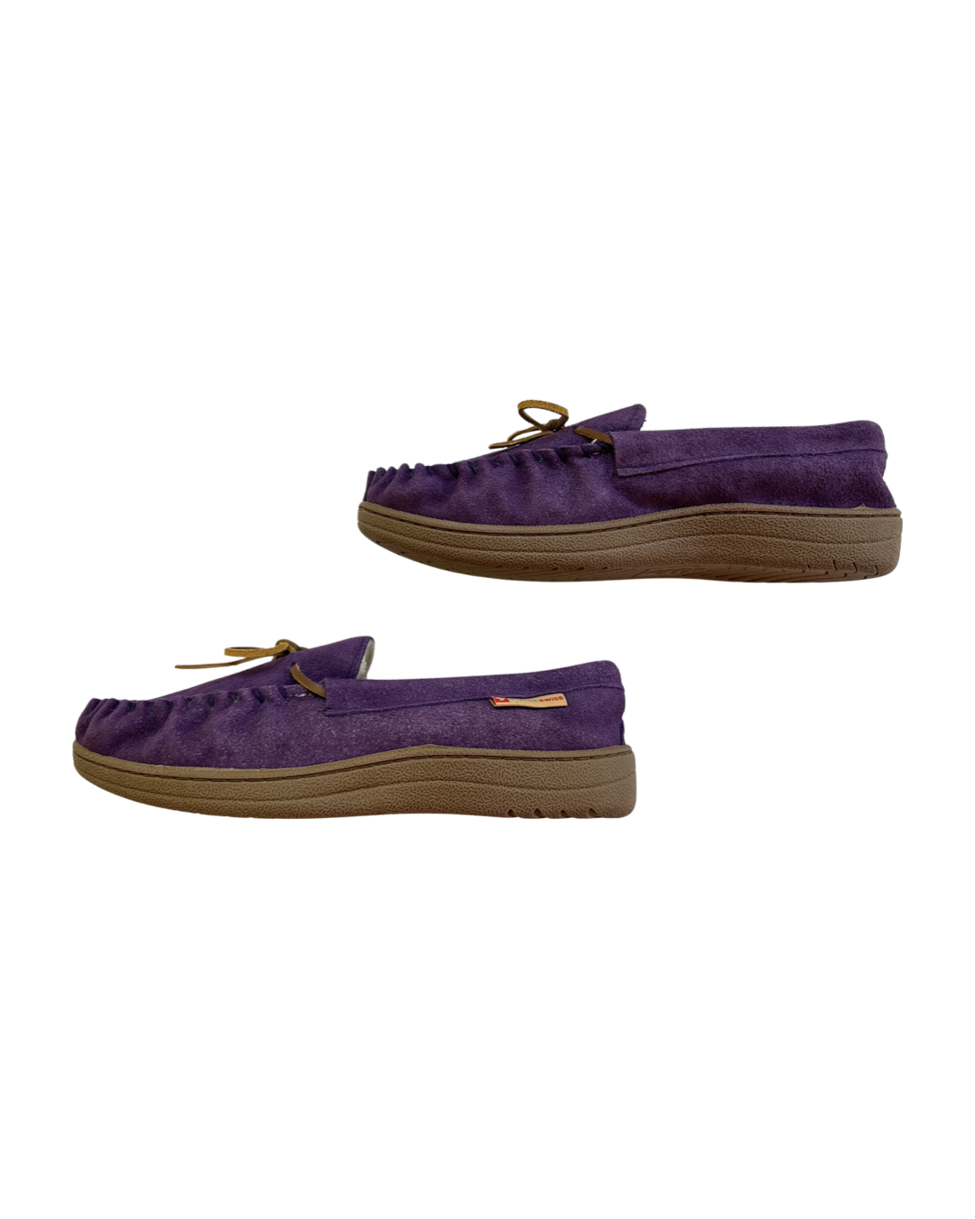 Women's Size 10 Alpine Swiss Genuine Leather Purple Sabine Slippers