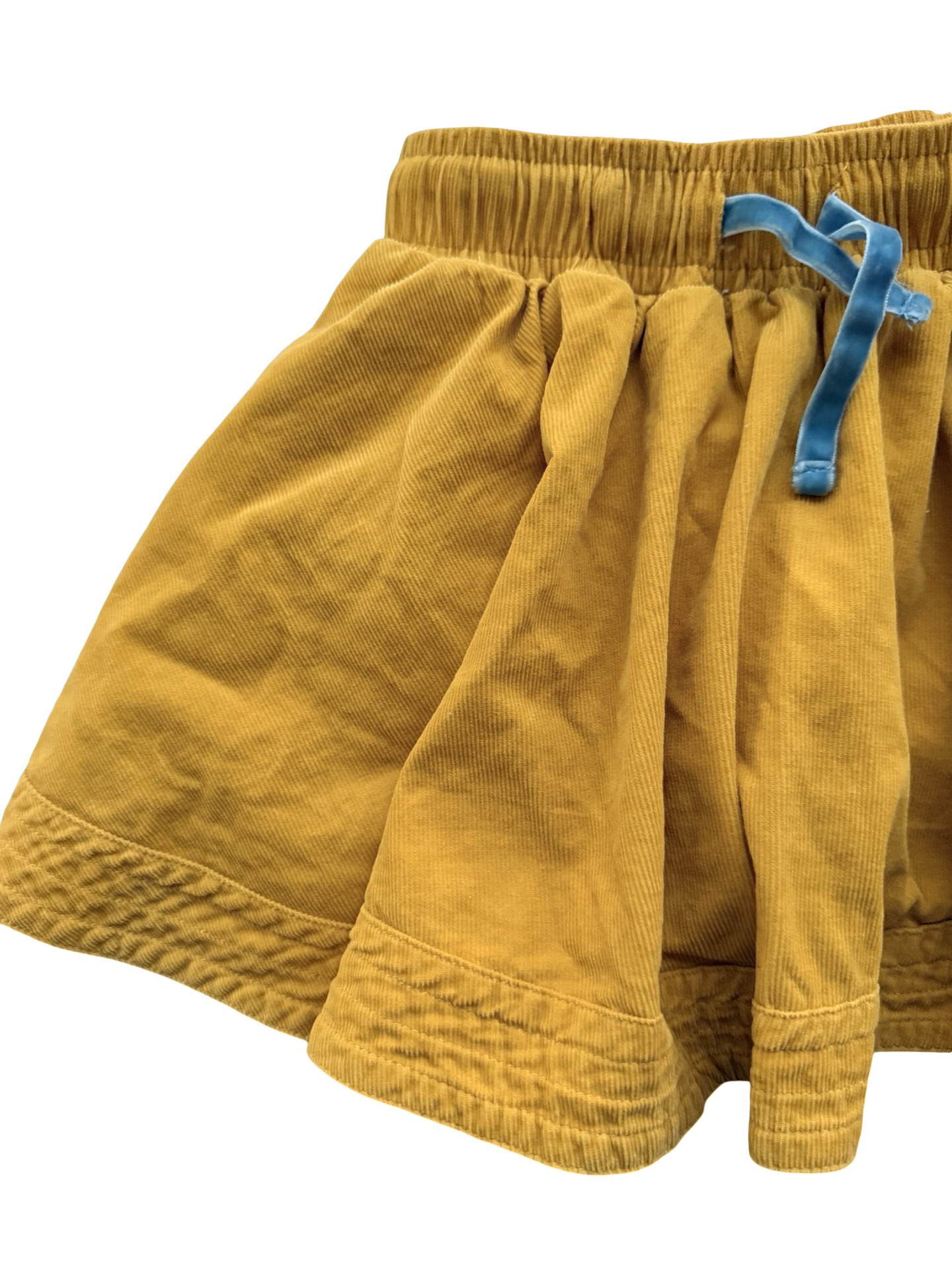 3T / 4T Toddler Girls Mini Boden Mustard Yellow Corduroy Skirt w/ Pockets