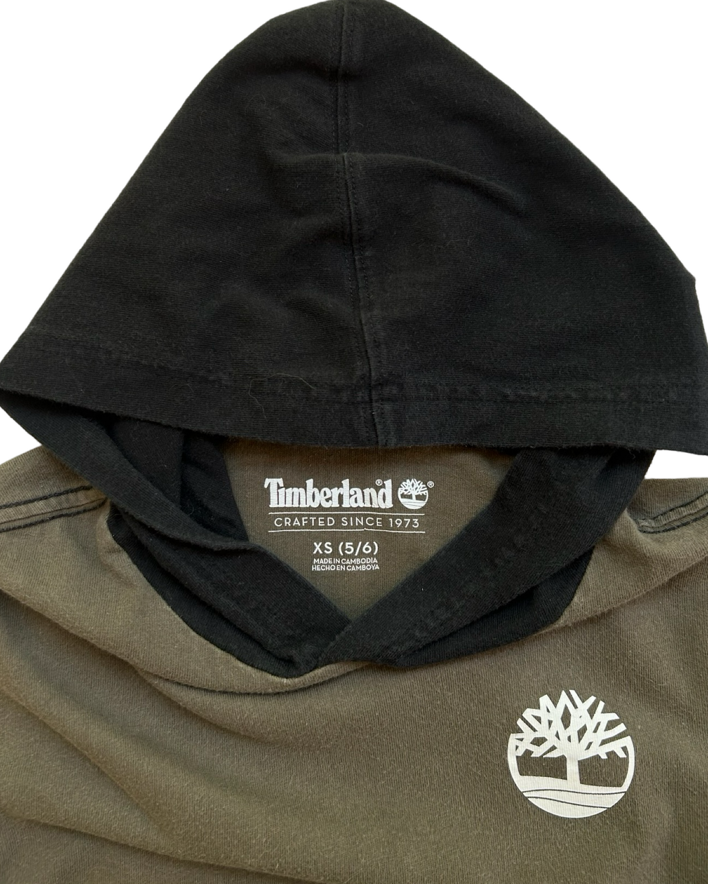 5T Toddler Boy Timberland Green Hoodie Long Sleeve Top