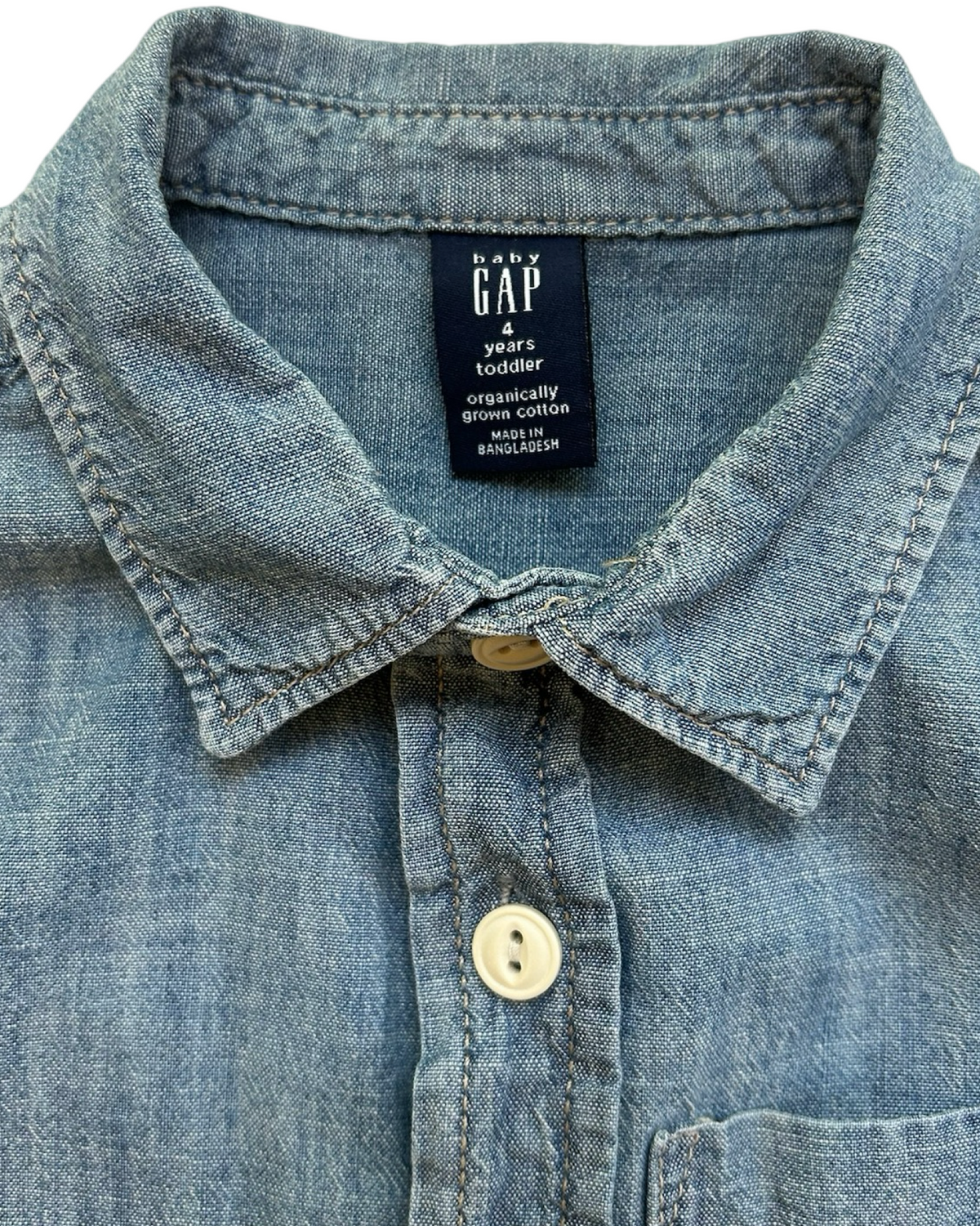 4T Toddler Boys Gap Chambray Button-up Dress Shirt