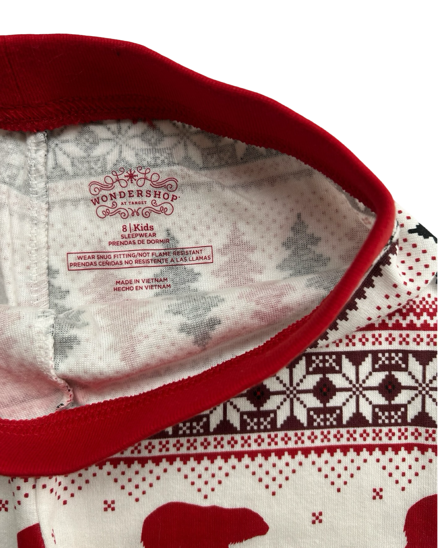 8T Toddler Boy Wondershop Fair Isle Christmas Pajamas 2 Piece Set