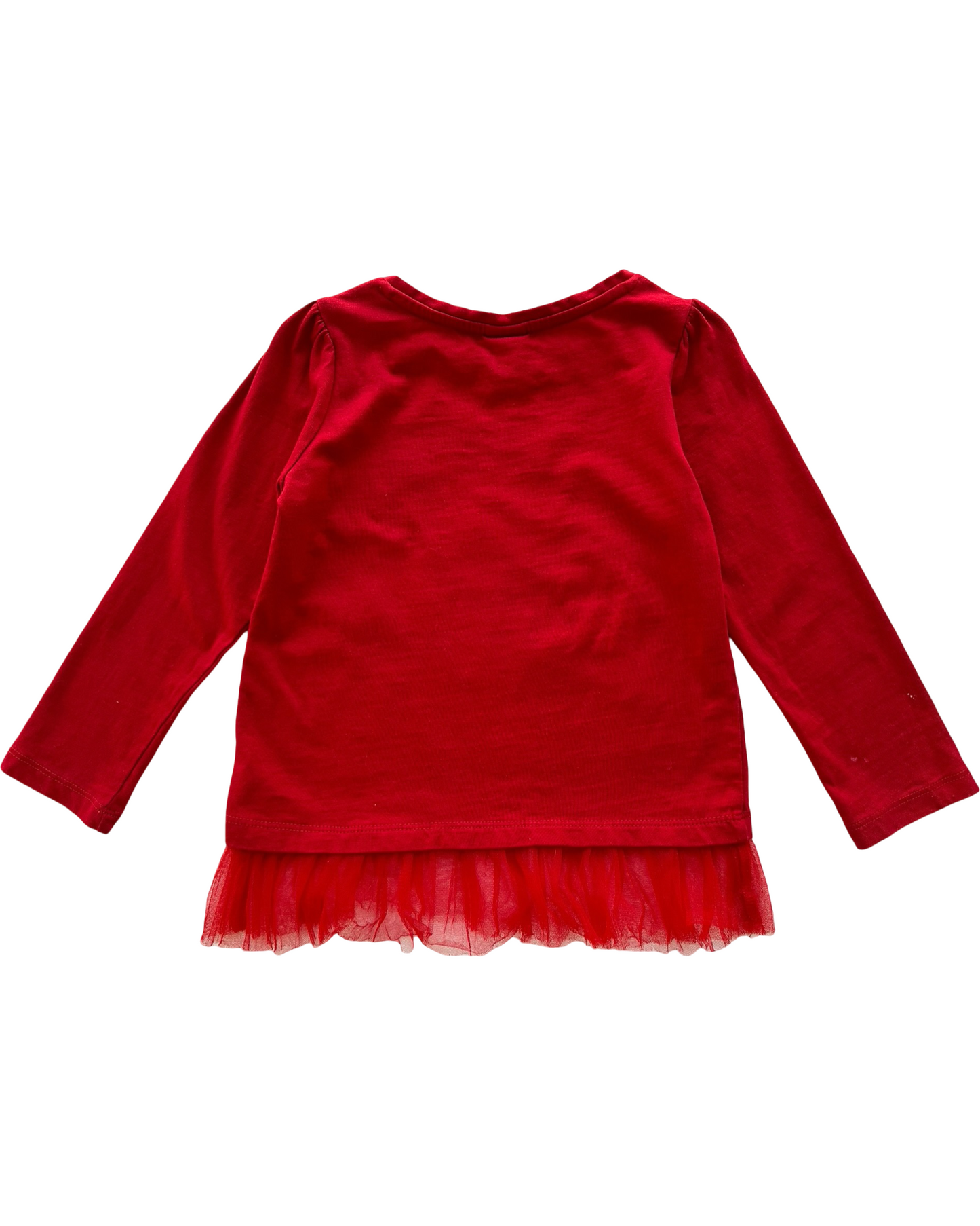 3T Toddler Girls Gymboree Tulle Tunic Love Joy Cheer Top Shirt