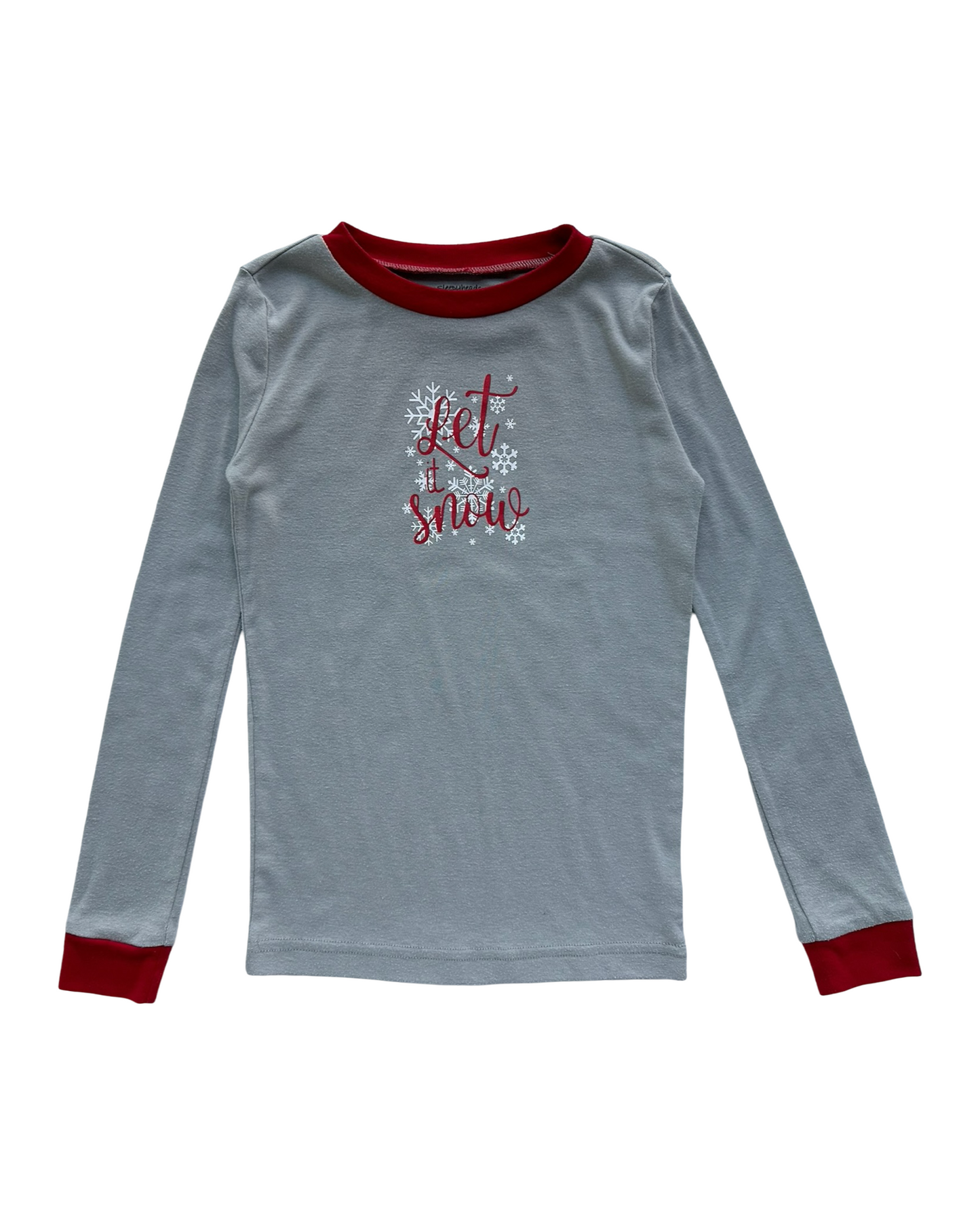 8T Toddler Girls Sleepyheads Christmas Pajama Only Top.