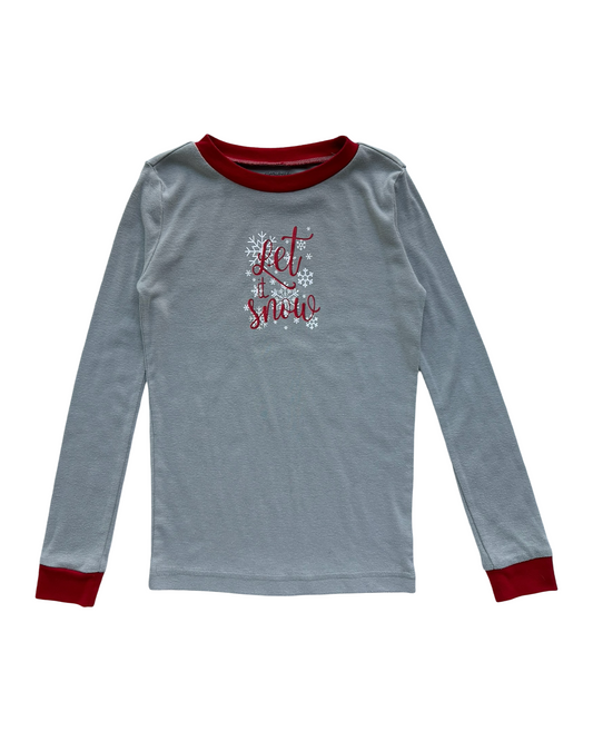 8T Toddler Girls Sleepyheads Christmas Pajama Only Top.