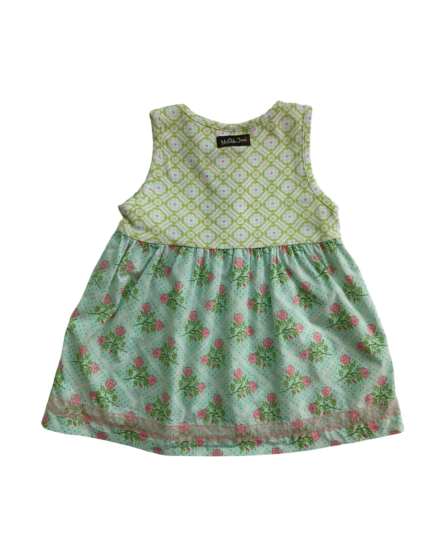 2T Toddler Girls Matilda Jane Sara Pretty Pattern Floral Sleeveless Top