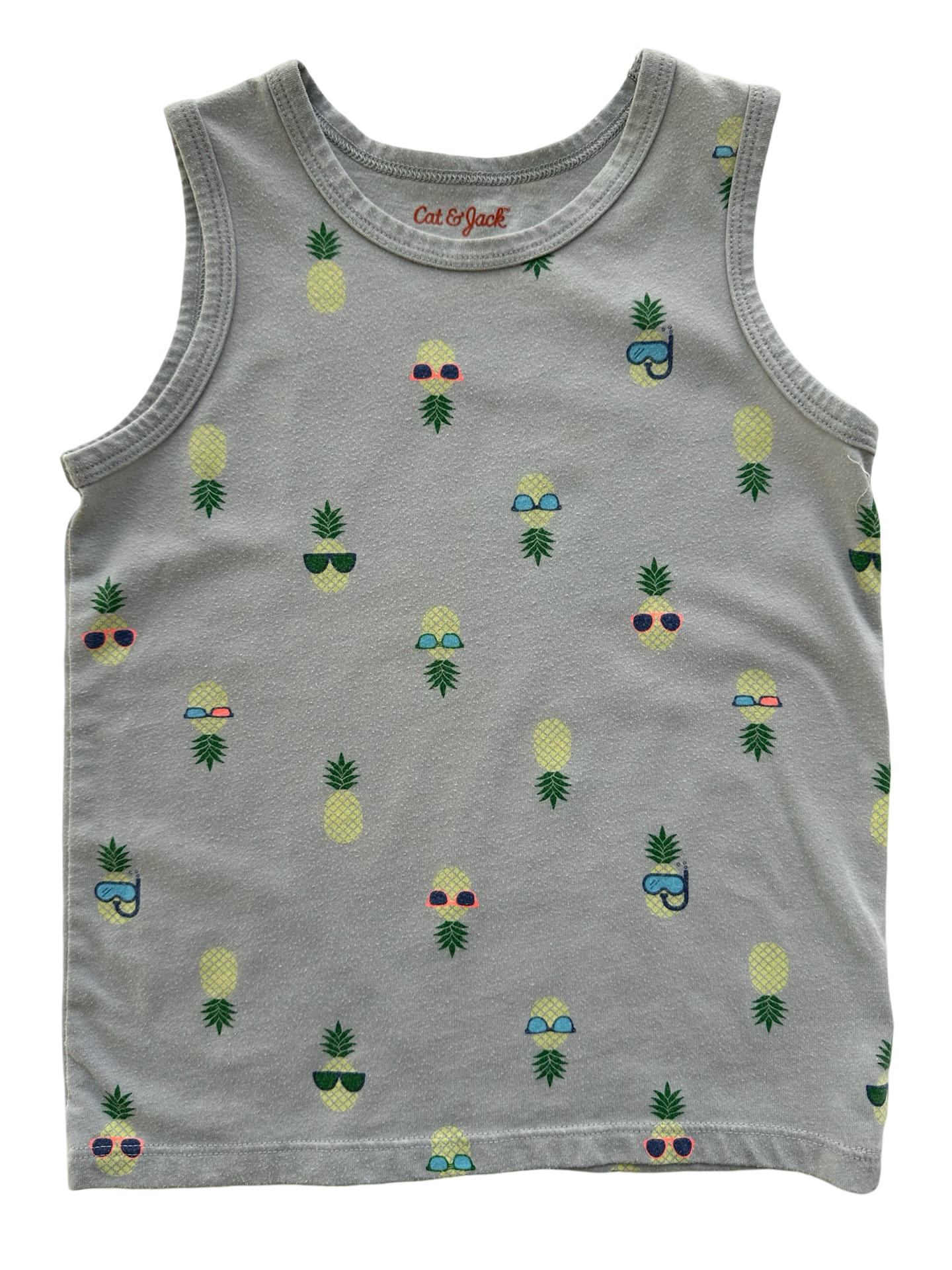 4T Toddler Boys Cat & Jack Tank Tops Dino & Pineapple