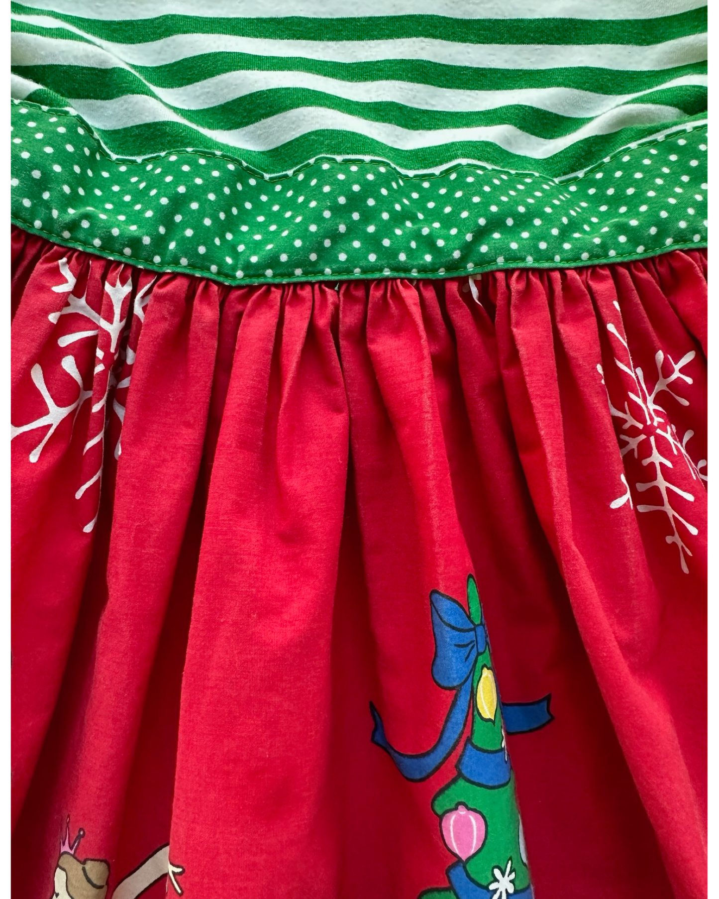 4T - 5T Toddler Girls Eleanor Rose Striped Christmas Rhonda Nutcracker Long Sleeve Dress