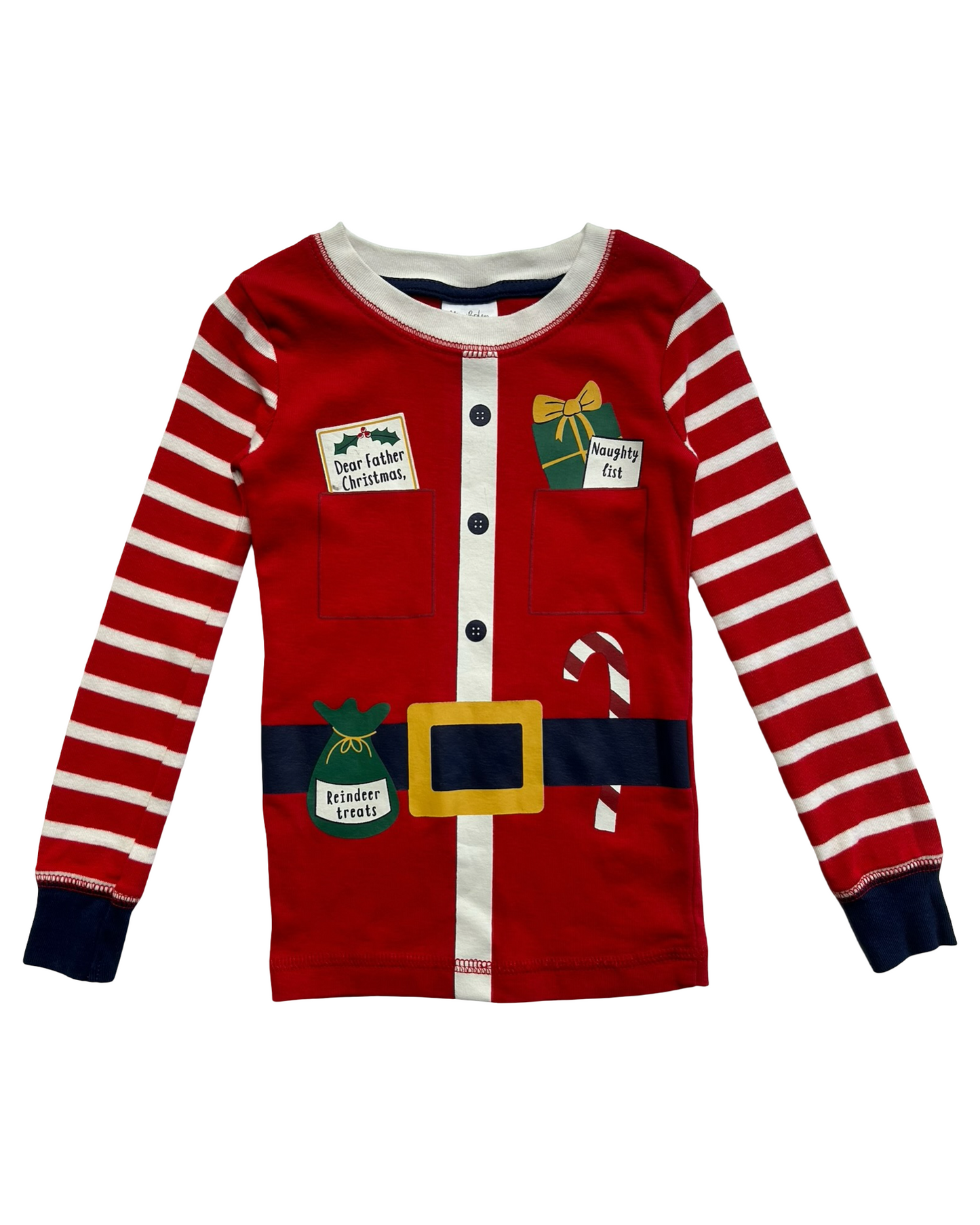3T Toddler Girls/Boys (UNISEX) Mini Boden Dream Big Long Red Pjs 2 Piece Set