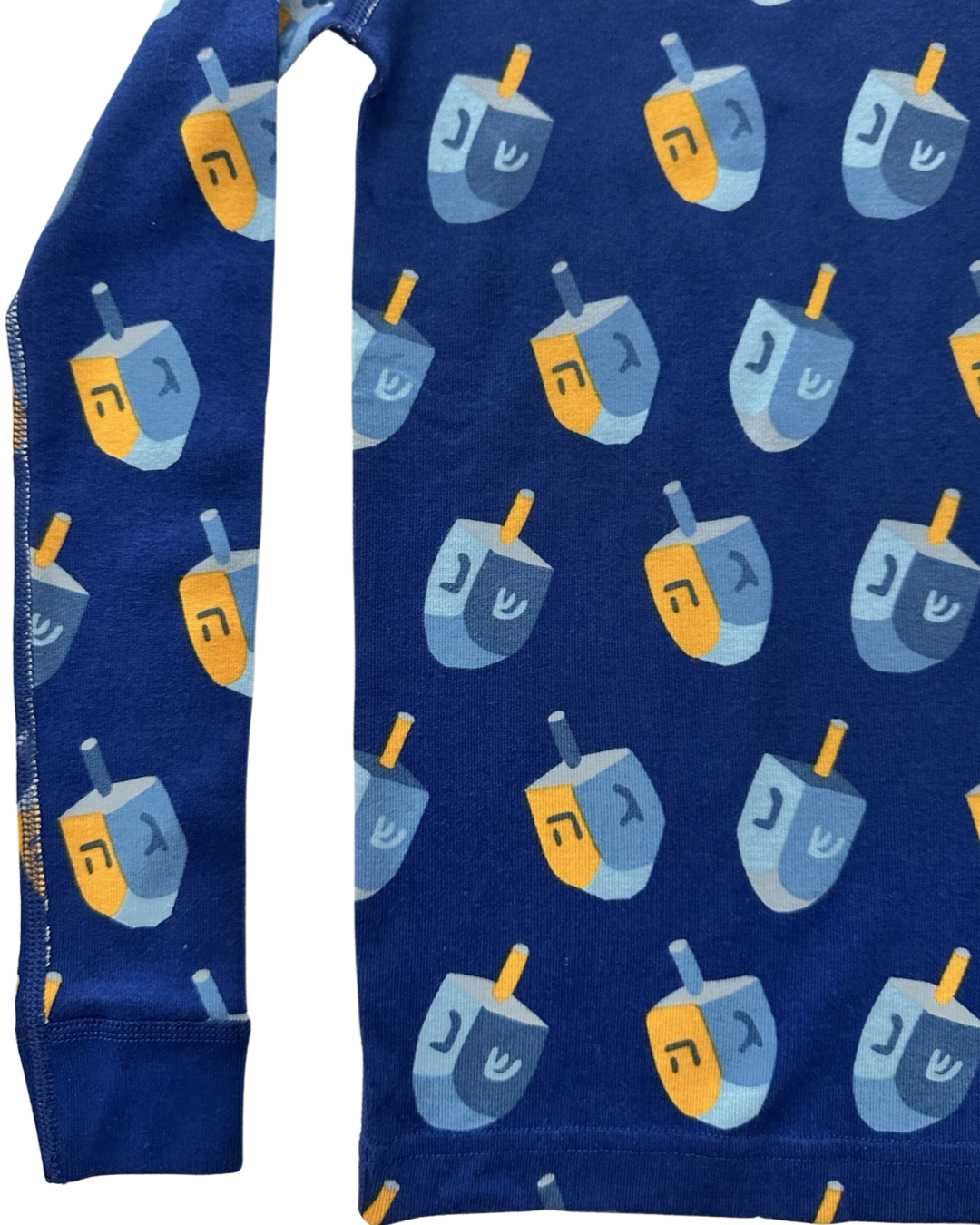 Boys / Girls Size 8Y Youth Hanna Andersson Blue Hanukah Dreidel PJs