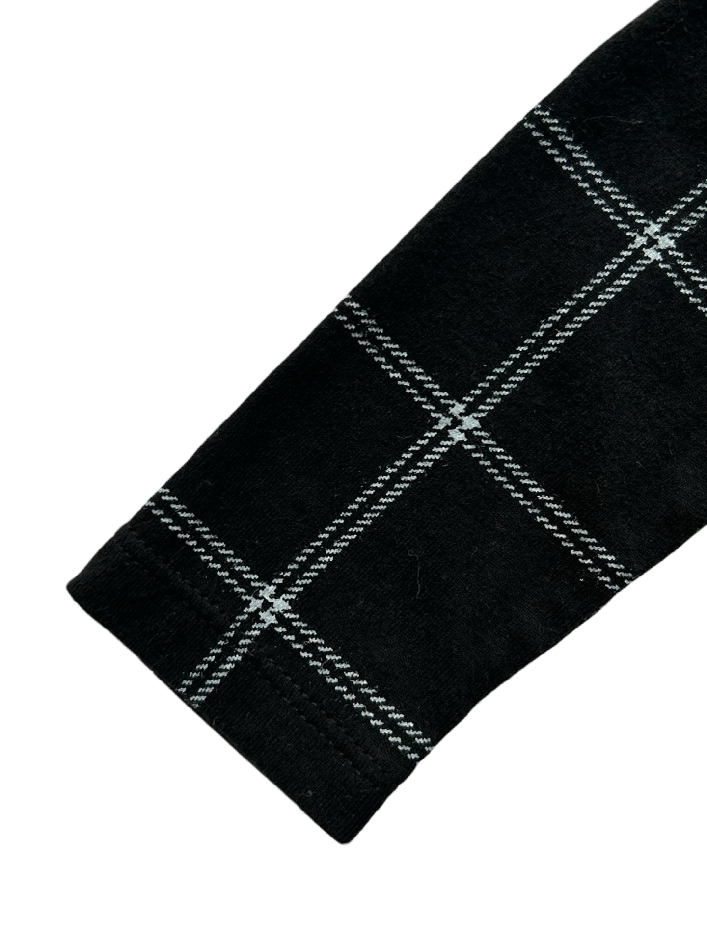 0-3M Baby Girl Old Navy Black Plaid Long Sleeve Dress