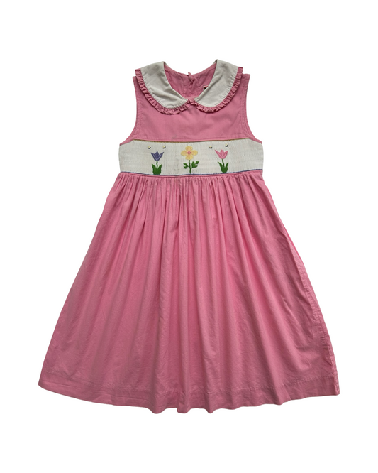 4 Toddler Girls Chocolate Soup Flowers 🌷🌼 🌷 Smocked Dress