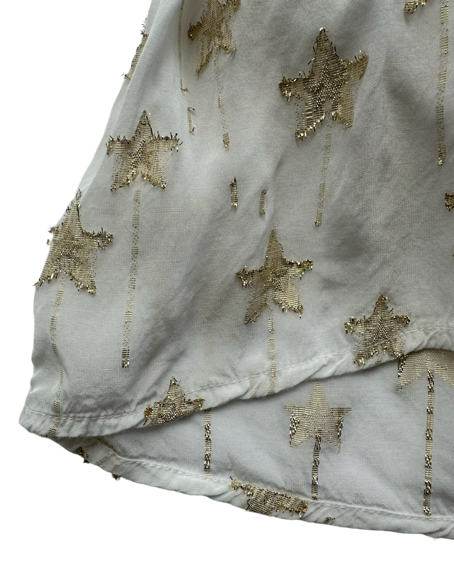 12M Baby Girl OshKosh Genuine Kids Gold Star White Patriotic Dress