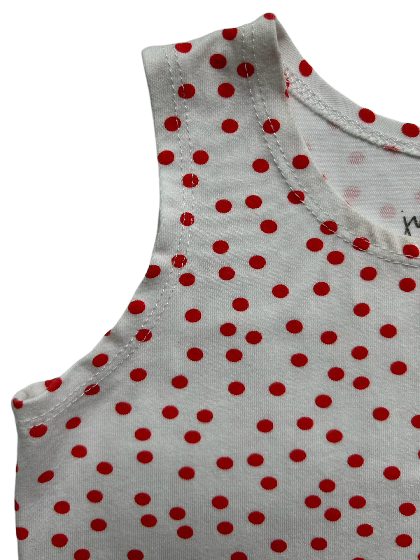 4T Toddler Girl’s June January Red Dots Crop Top.