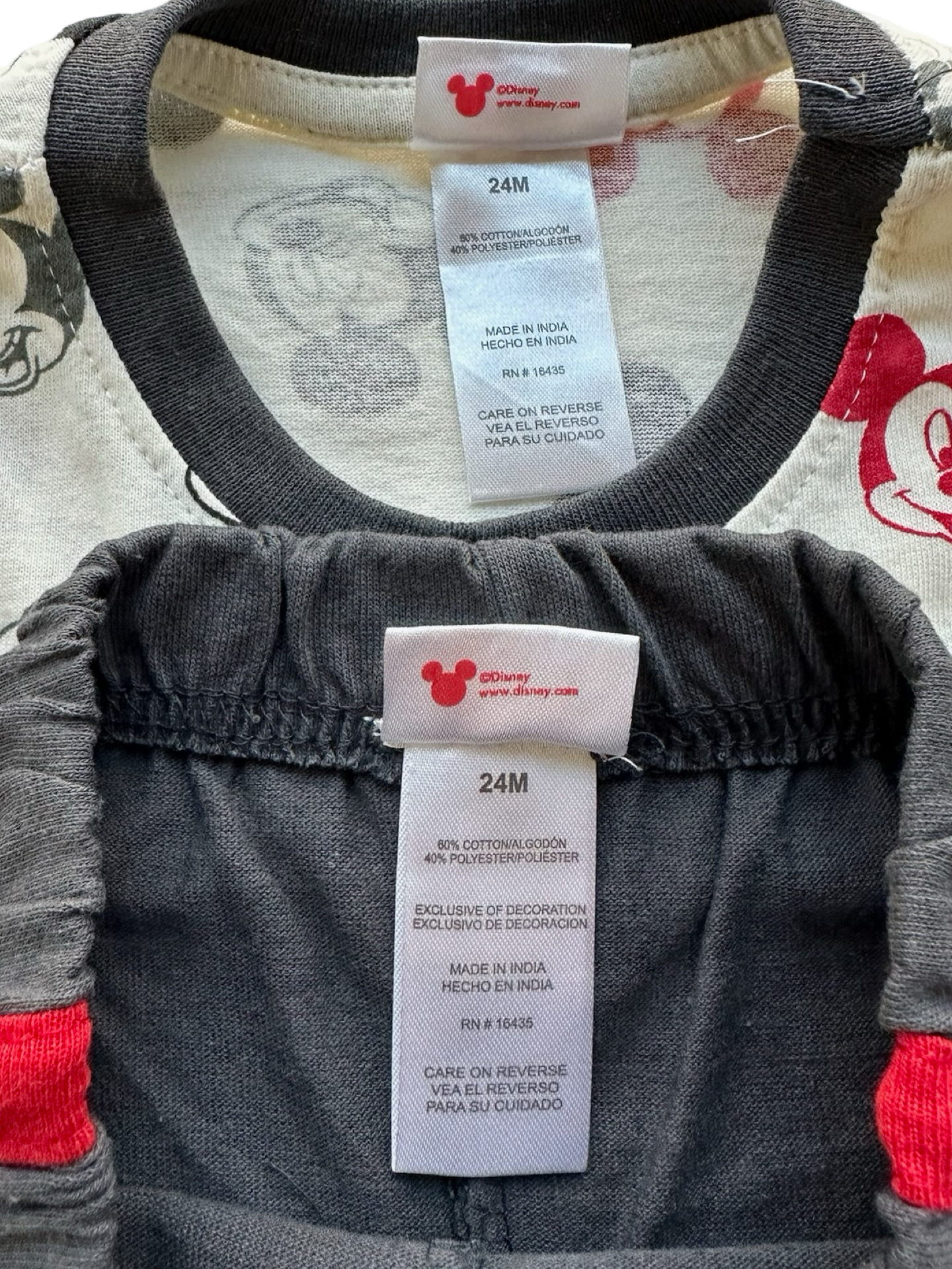 24M Baby Boys Disney Mickey Mouse Tank Top And Short MM Print.
