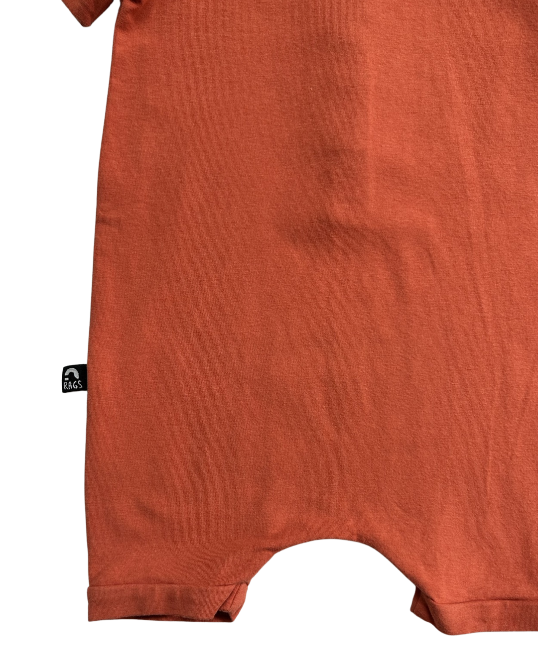 18-24M Baby Boy Pumpkin Spice RAGS to Raches Essentials Shortie Romper