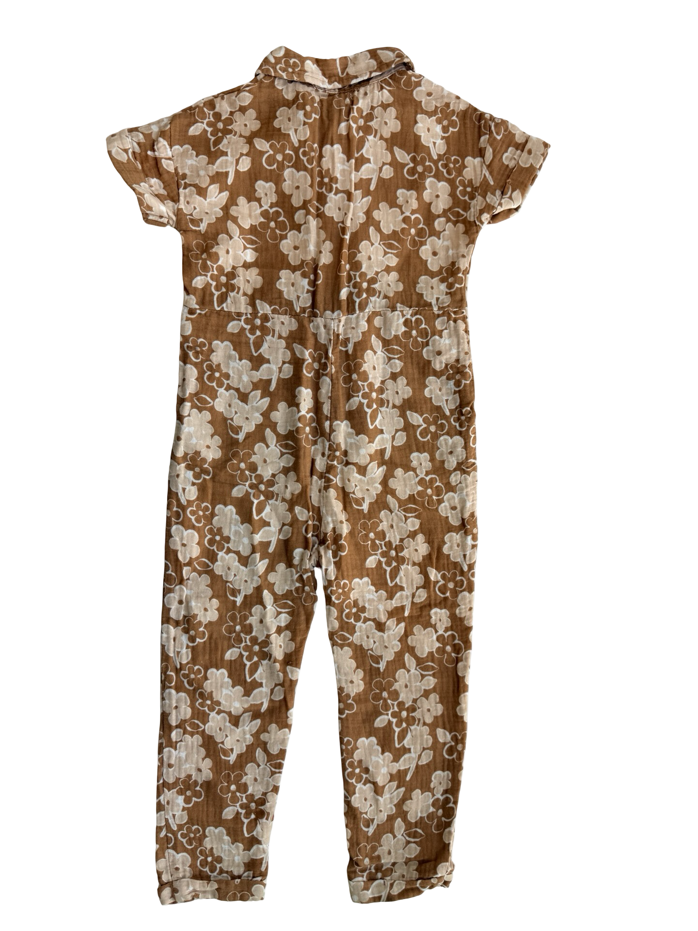 3T Toddler Girl Grayson Mini Collection Tan Floral Romper