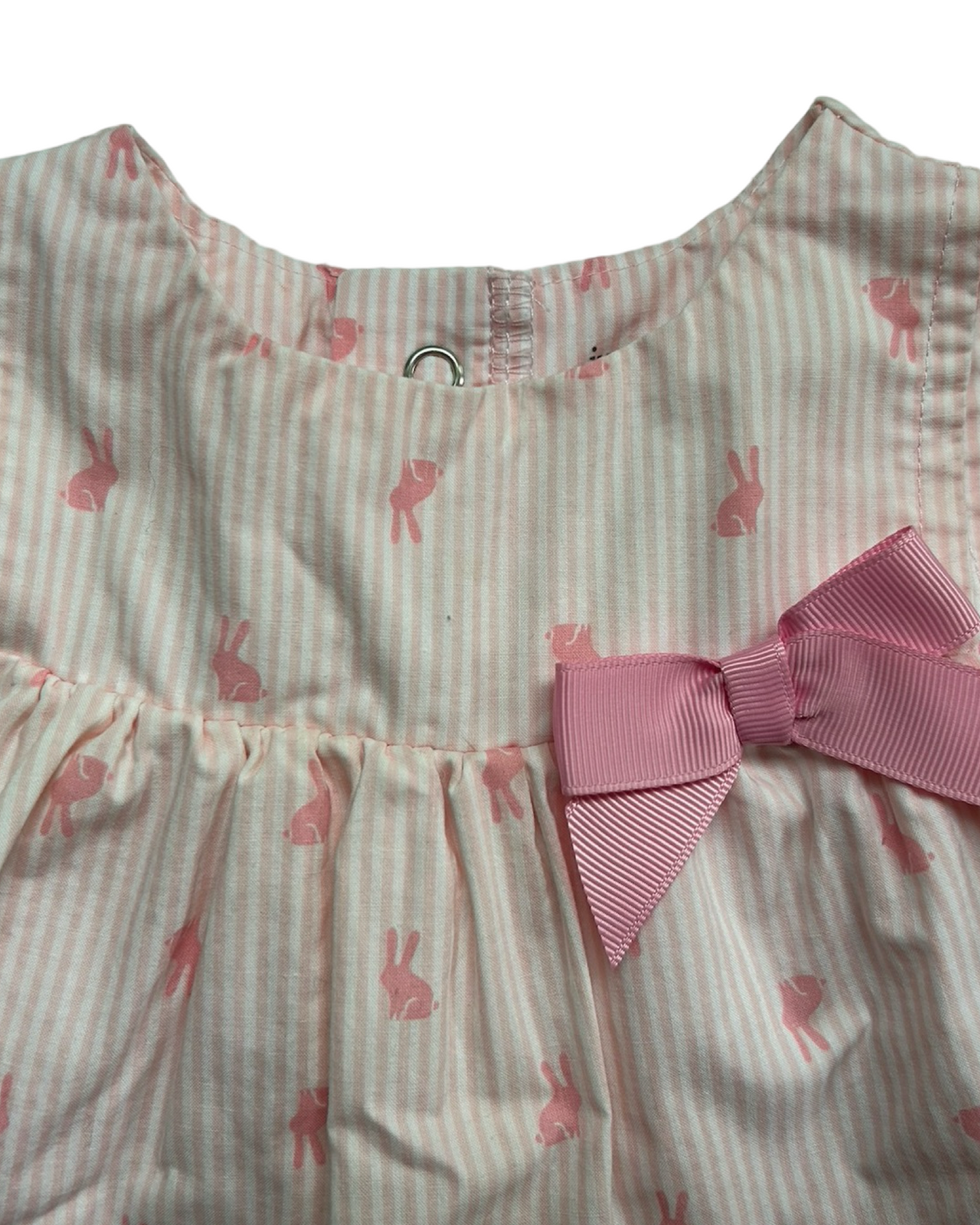 6M Baby Girl Carters Pink Bunny Dress Onesie