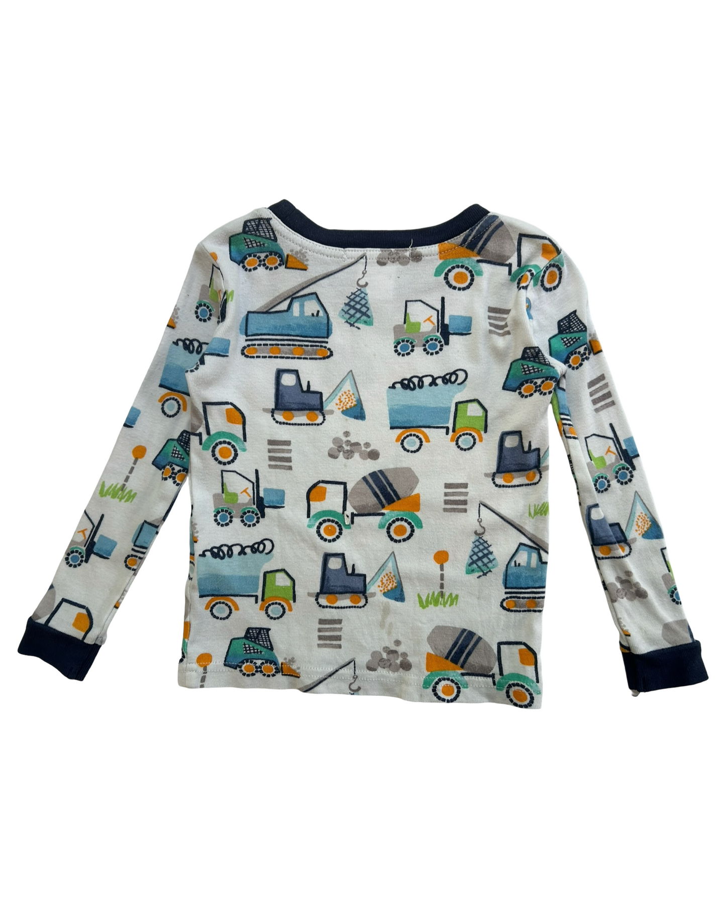 2T Toddler Boys Pottery Barn Kids Construction Vehicles 🛻 Pajama 2 Piece Set