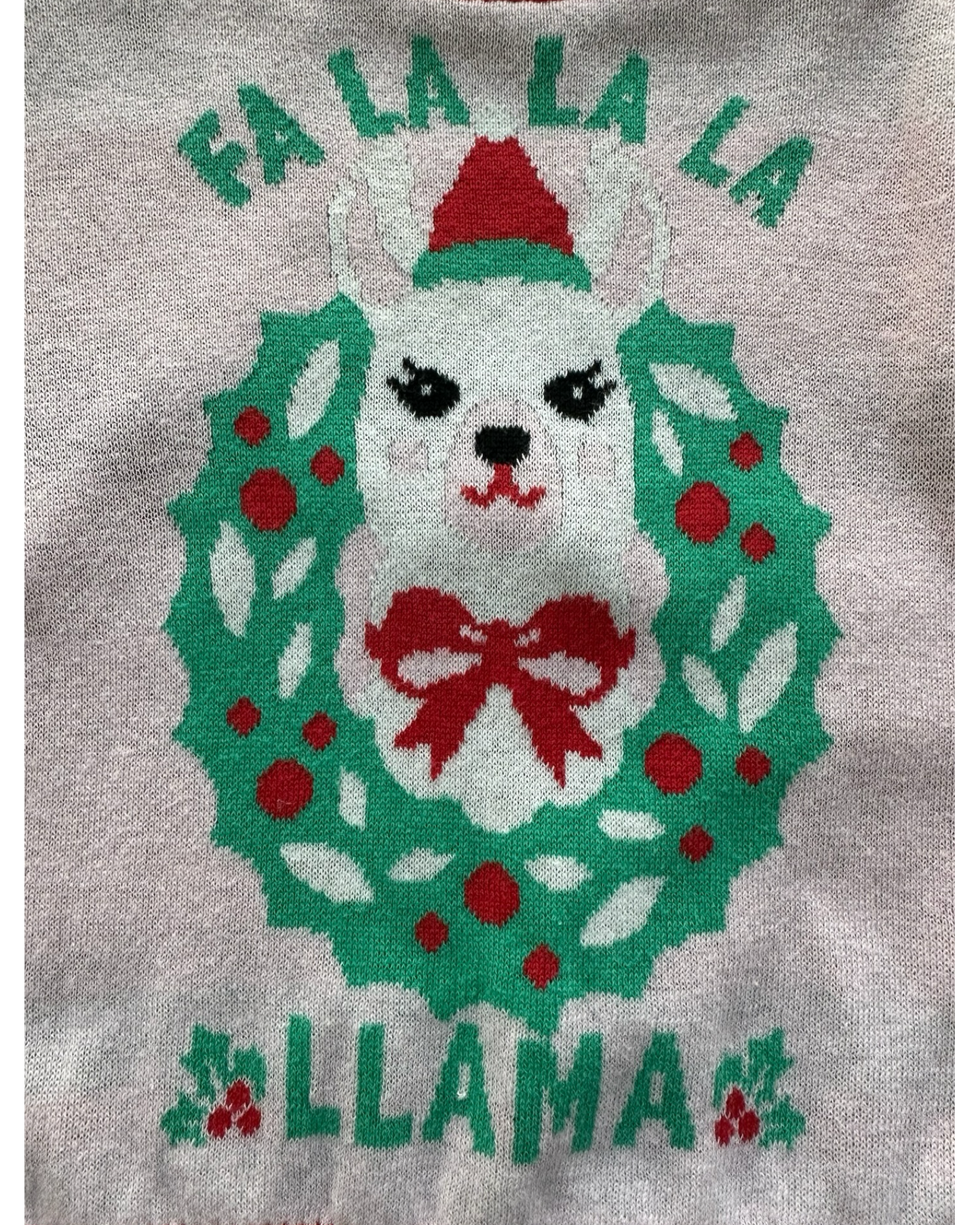 XS 4T-5T Toddler Holiday Sweater FA LA LA LA Llama Christmas Pullover Sweater