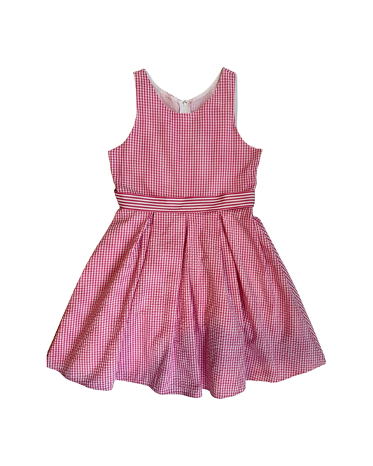 Youth Girls Size 12 Pink Gingham Rare Editions Dress