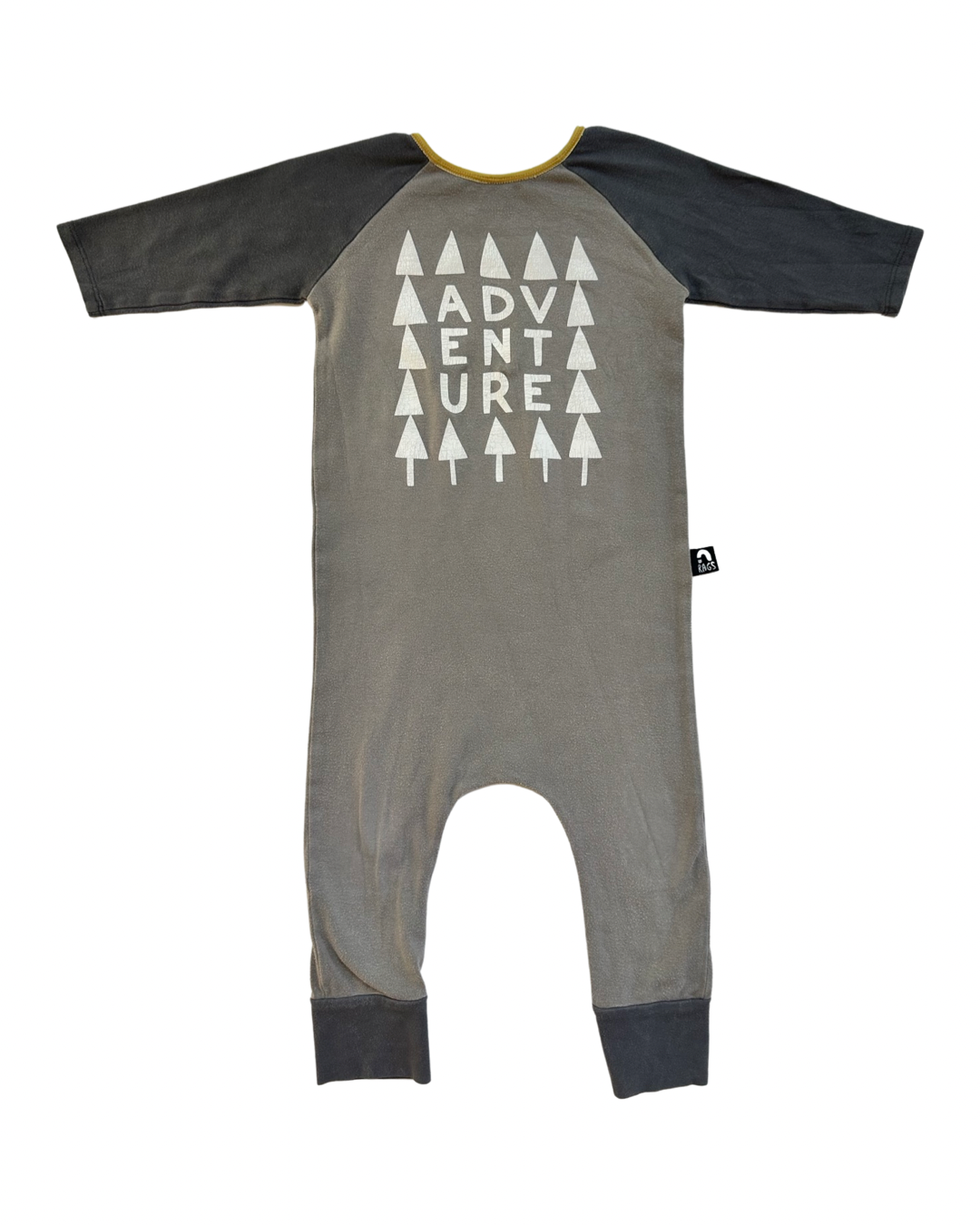 18-24M Baby Boy RAGS to Raches Gray Adventure Romper