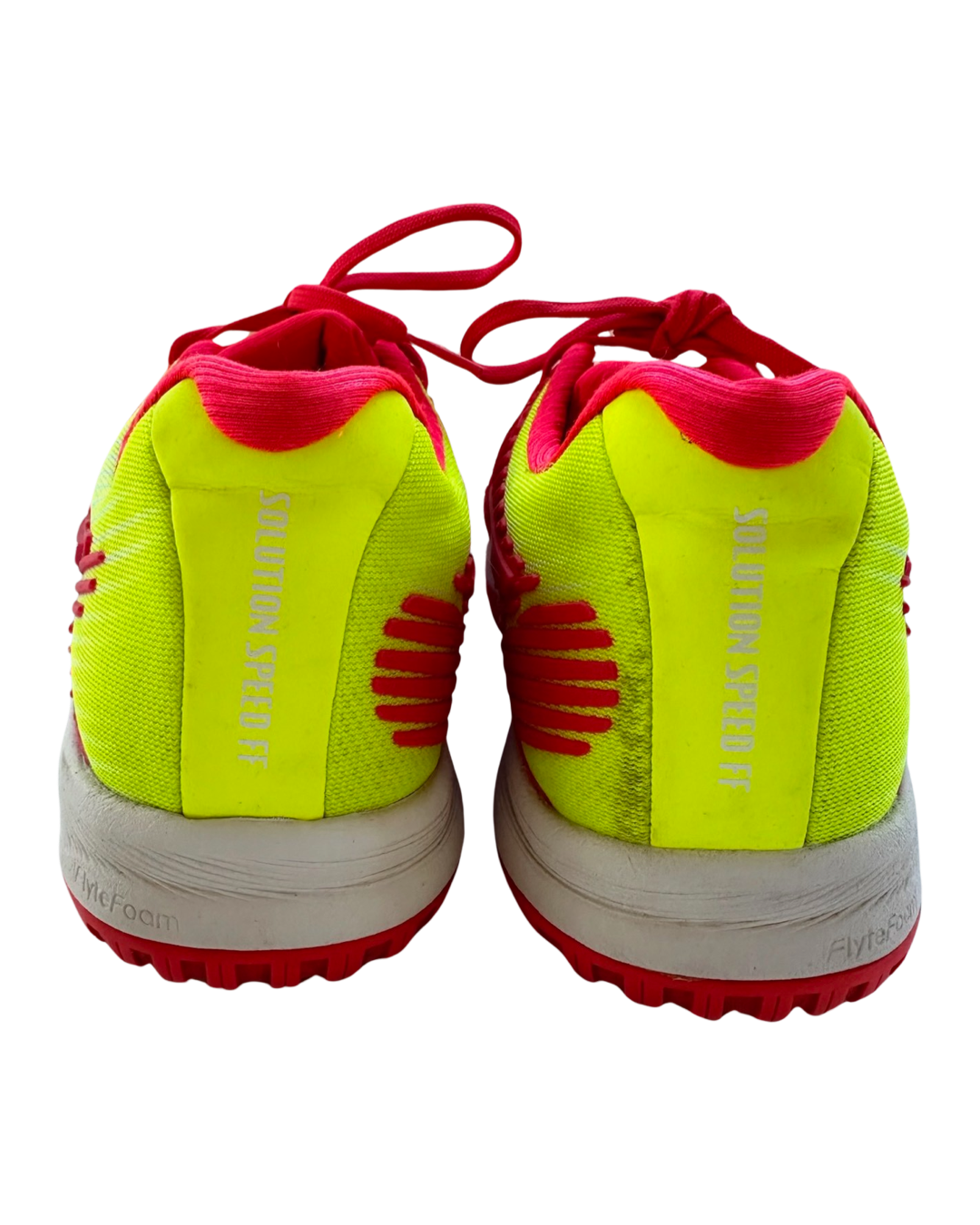 Asics Women's size 8.5 Solution Speed FF Laser Pink / Yellow Running Shoes