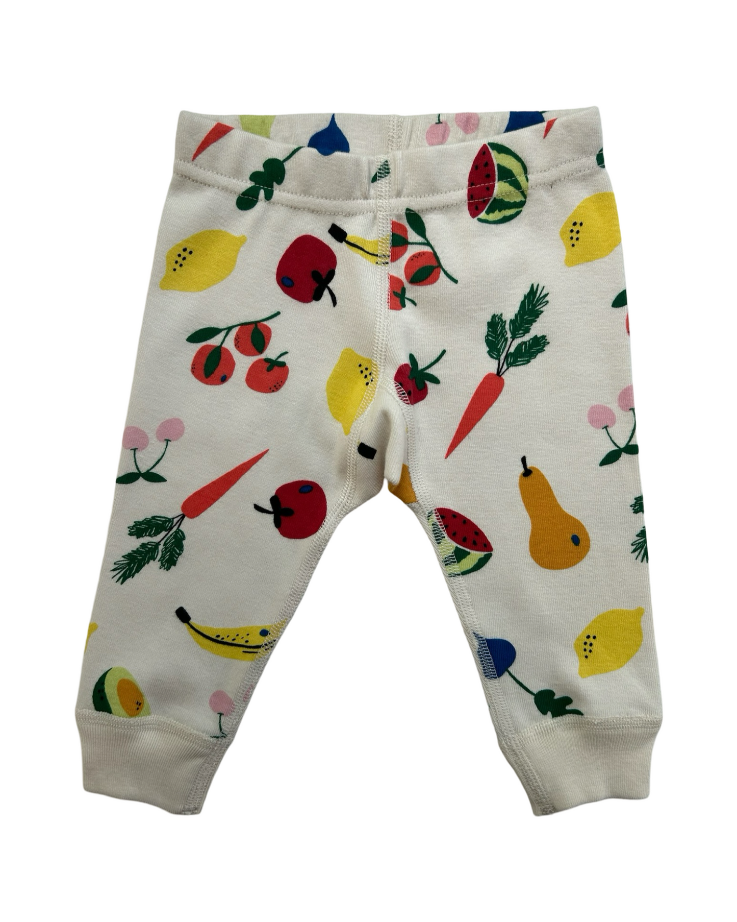 0-3M Baby Girl Hanna Andersson Long Sleeve Fruit & Veggie PJs