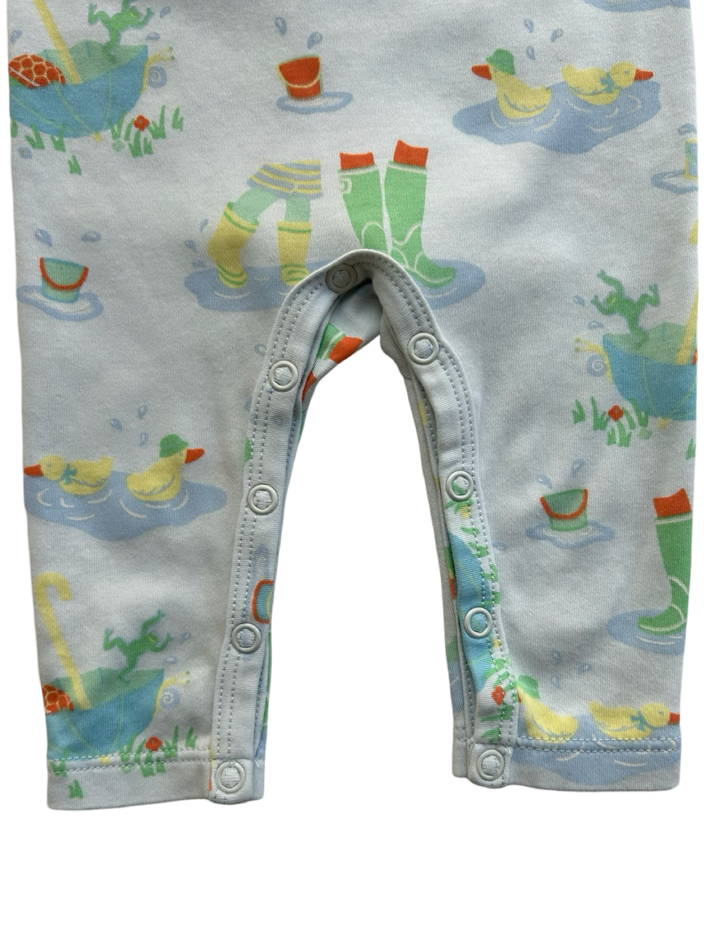 0-3M Baby Boy TBBC The Beaufort Bonnet Company "Play In the Puddles" Pima Cotton Onesie Romper