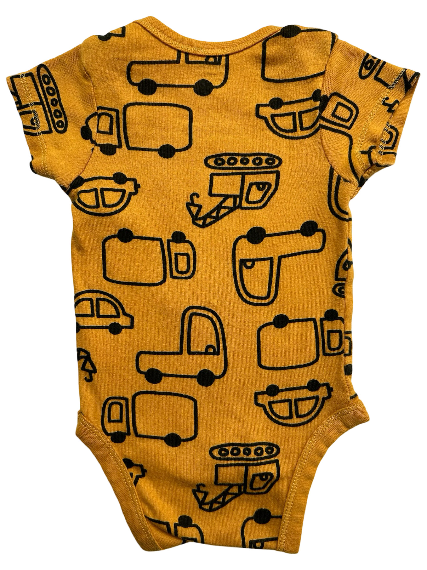 0-3M Baby Boys Gerber Construction Short Sleeve Onesies Bodysuit.