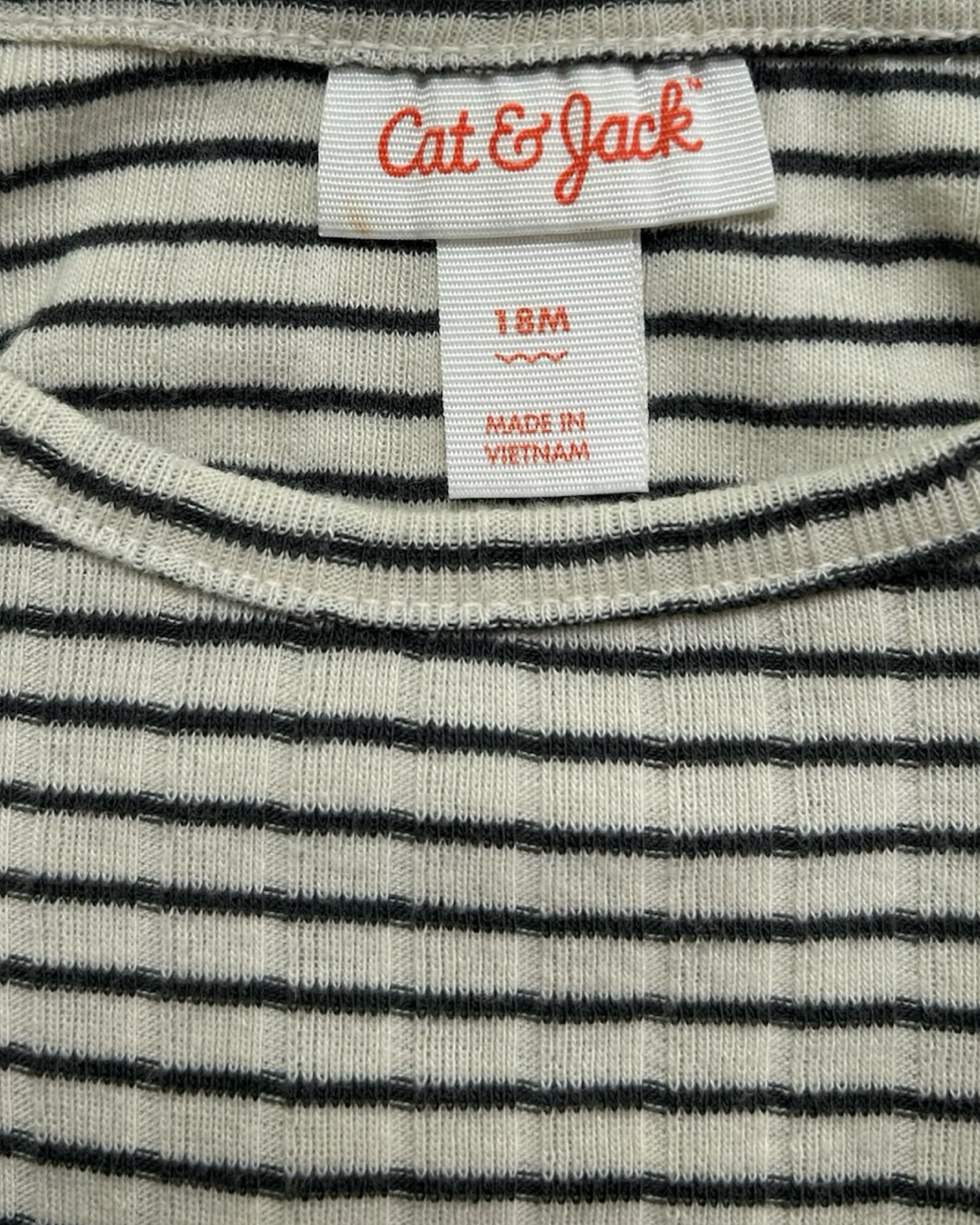 18M Baby Girls Cat & Jack Ruffle / Striped Sweatshirt