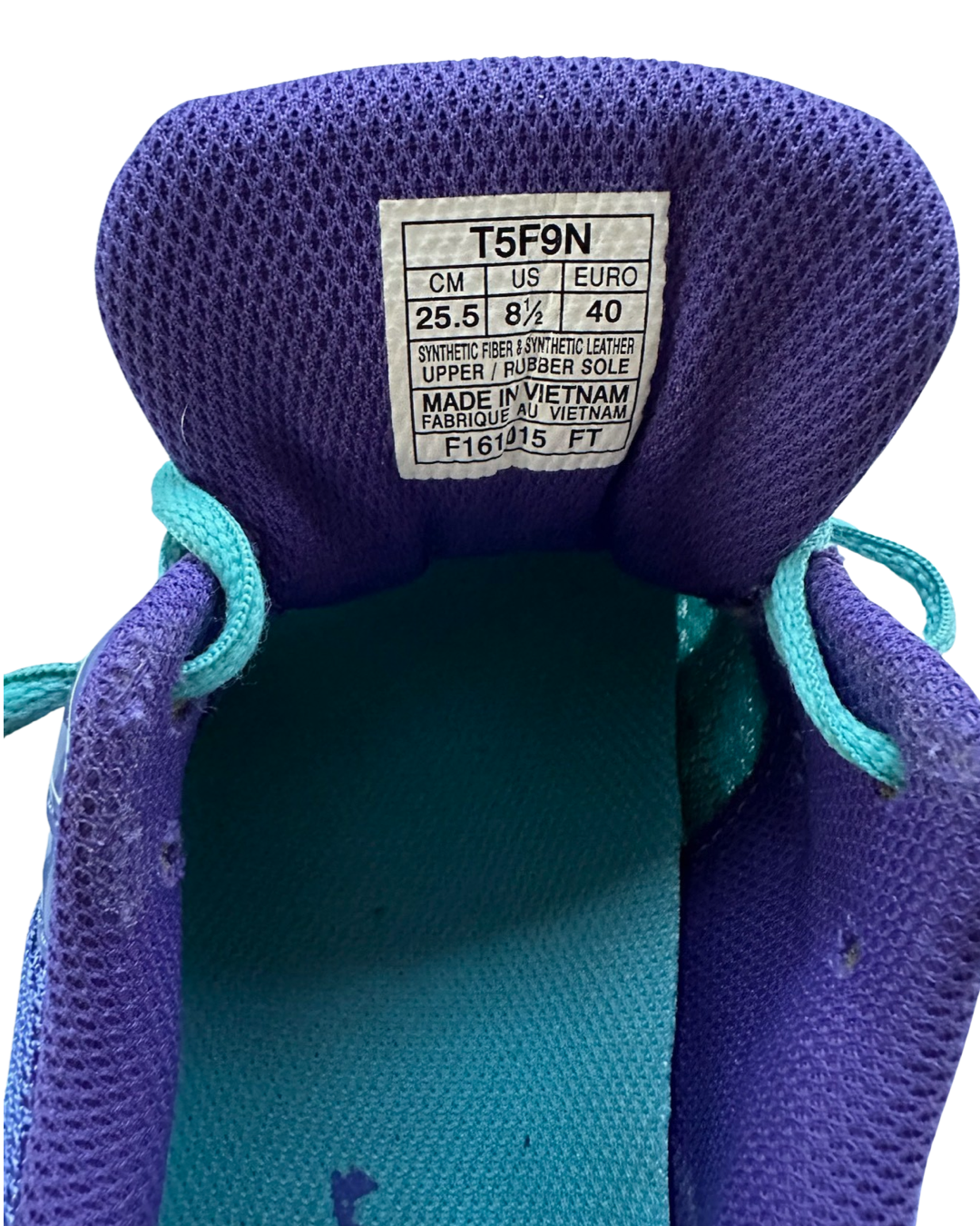 Asics Women's Size 8.5 Turquoise / Purple Acai Gel Contend 3 Running Sneakers