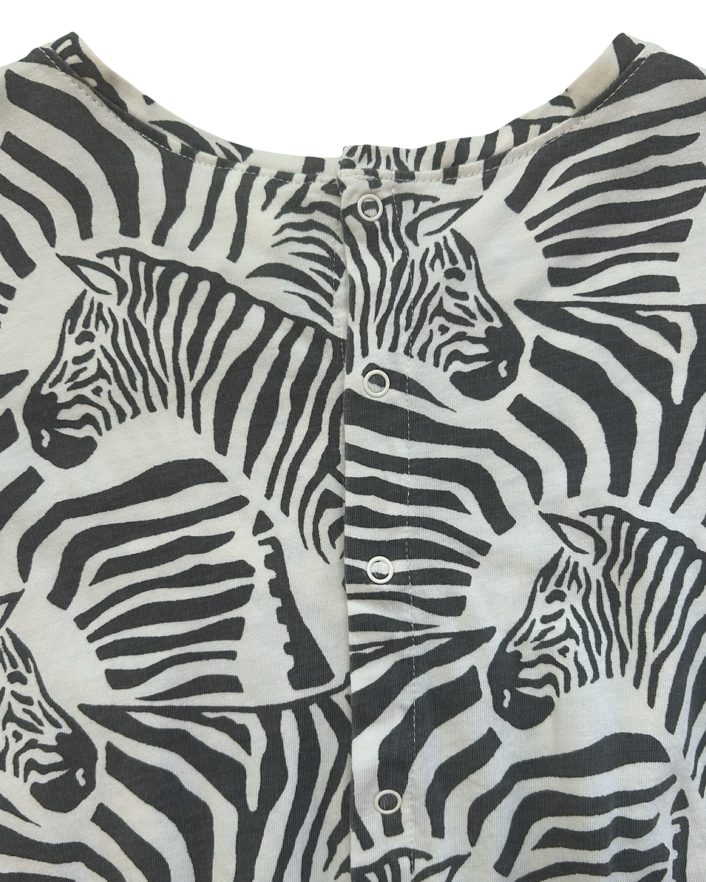 4T Toddlers Girls Baby Gap Zebra Print Tie Romper.