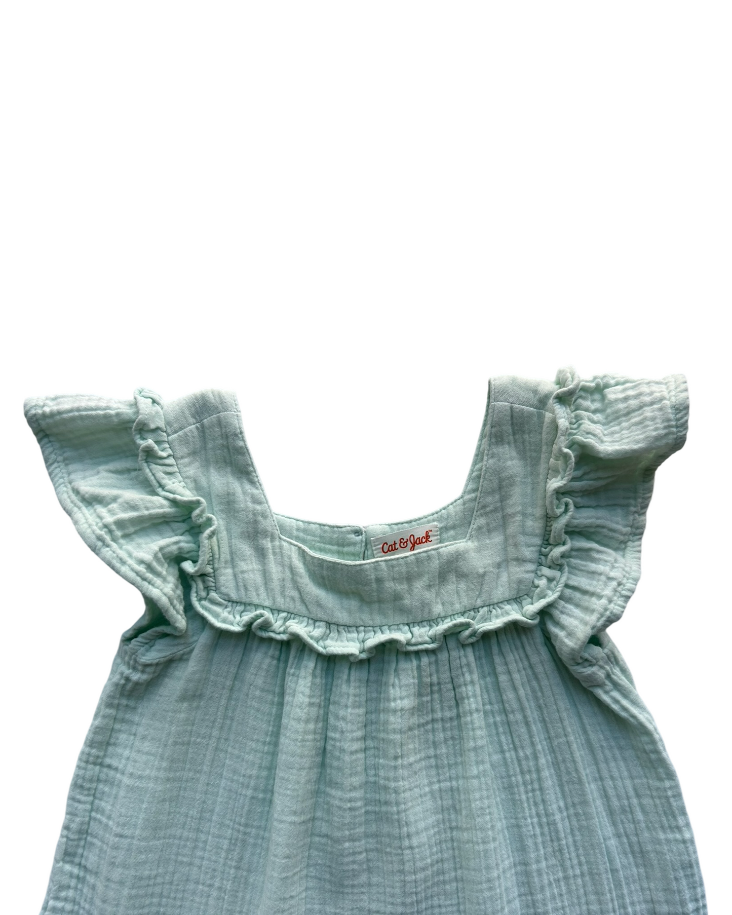 4T Toddler Girl Cat & Jack Flutter Sleeve Muslin Dress