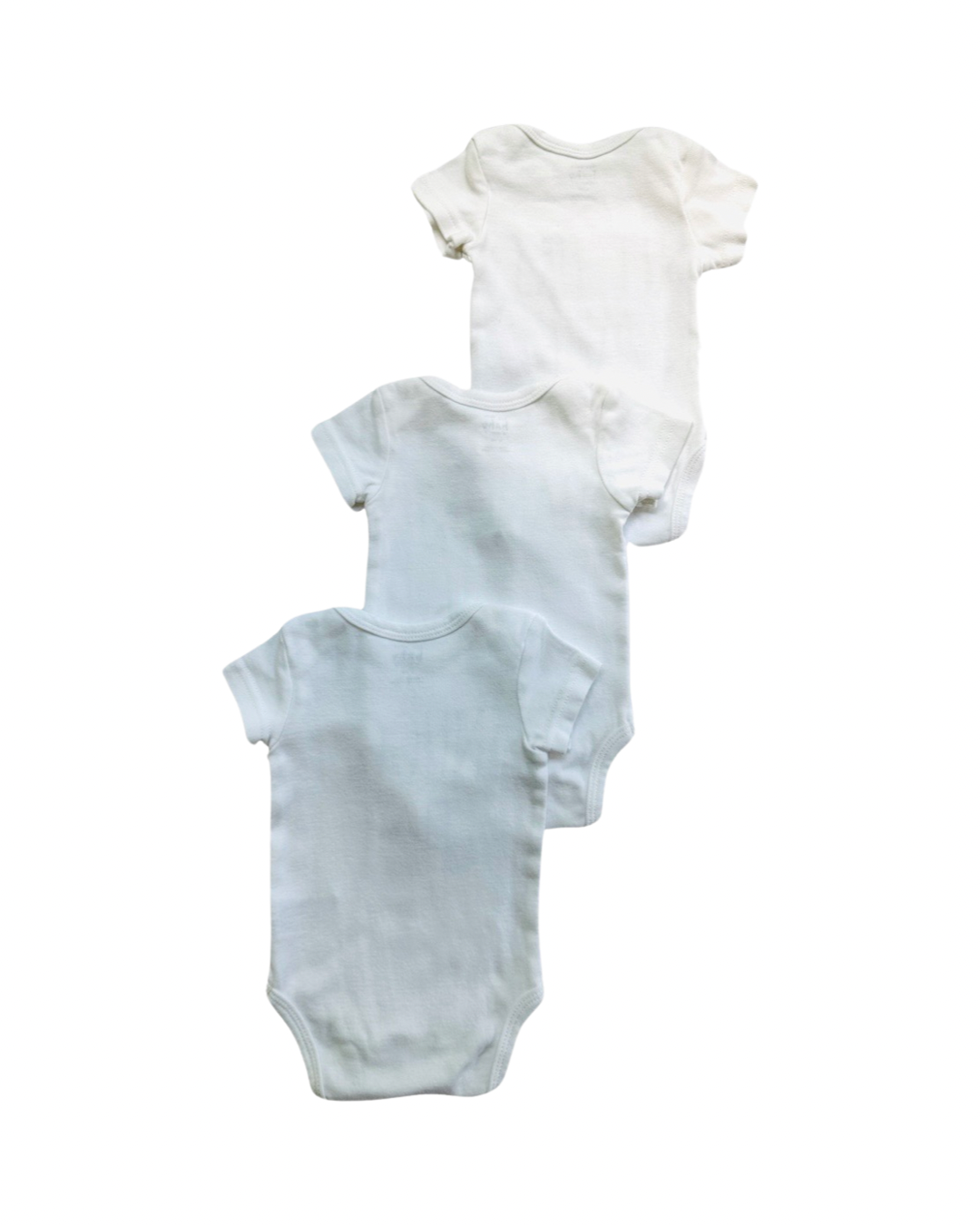 0-3M Baby Boy / Girl Rae Dunn White Onesies