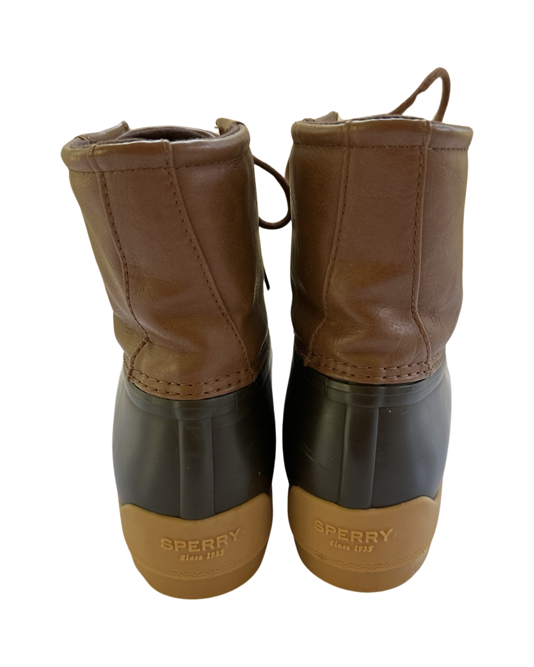Youth Big Boys Size 4M Brown Sperry Duck Port Boots