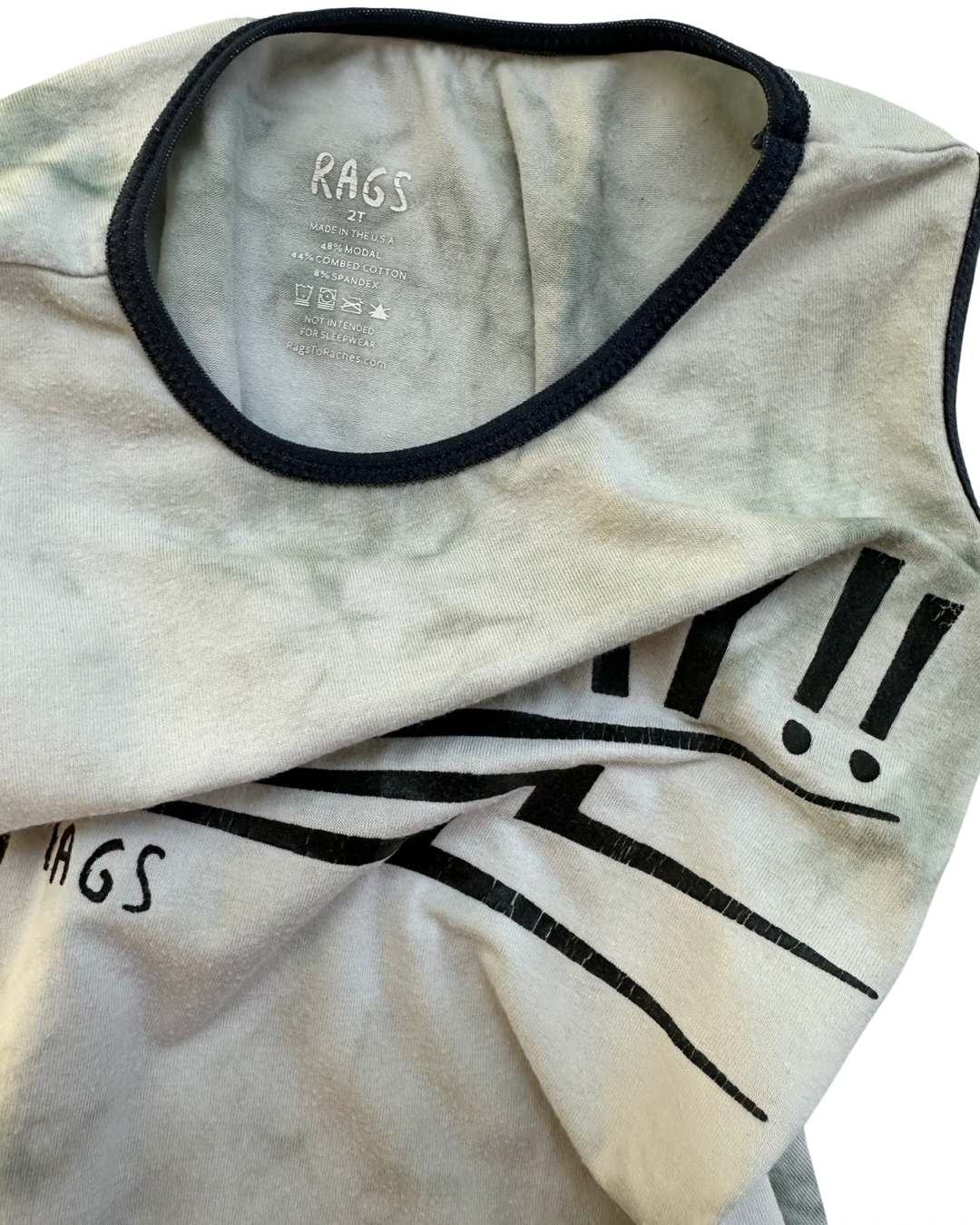 2T Toddler Boy RAGS to Raches YAAAY! Romper