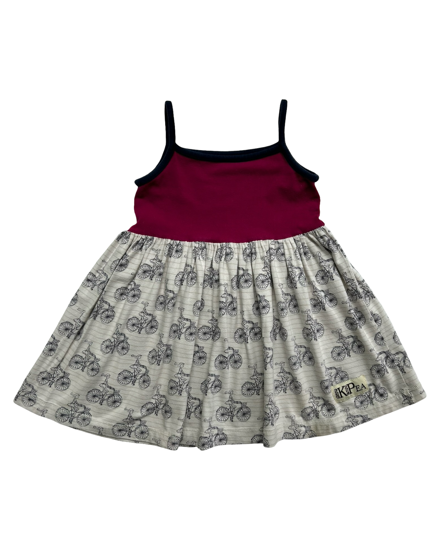 4T Toddler Girls KPea Bicycle Print Dress