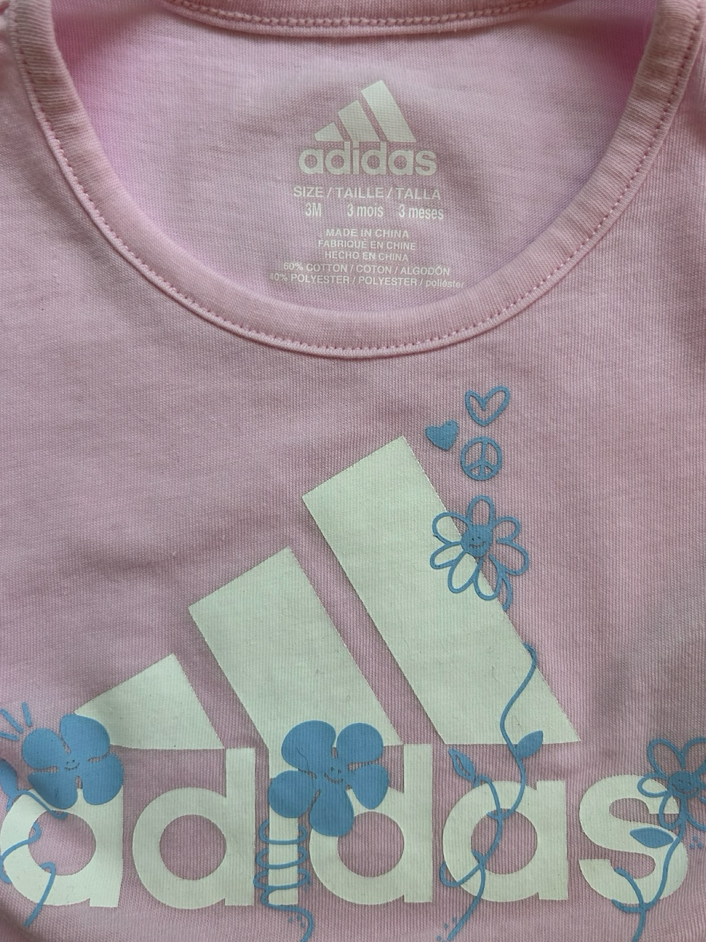 3M Months Baby Girl’s Adidas Skort / T-shirt Outfit 2 Pieces Set