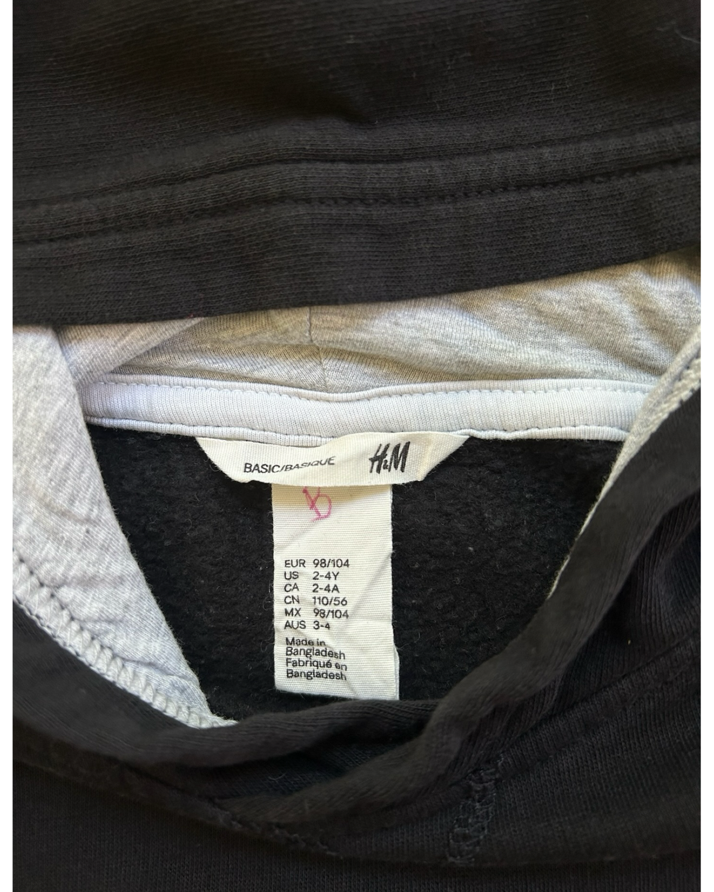 2Y-4Y Toddler Boys H&M Hoodie Pullover With Pockets In Front