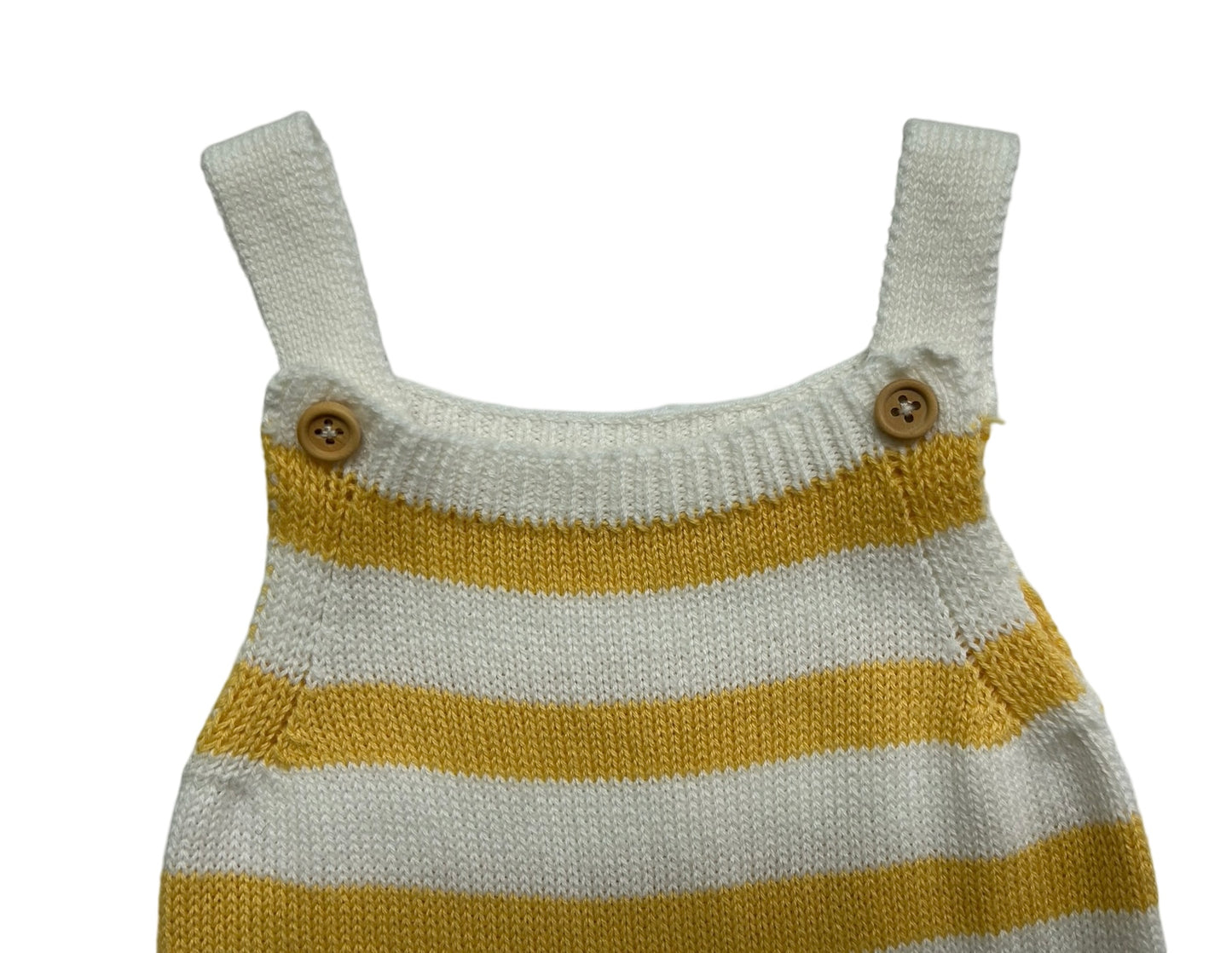 6M-9M MANGO Baby’s Cotton-Knit Jumpsuit Striped.