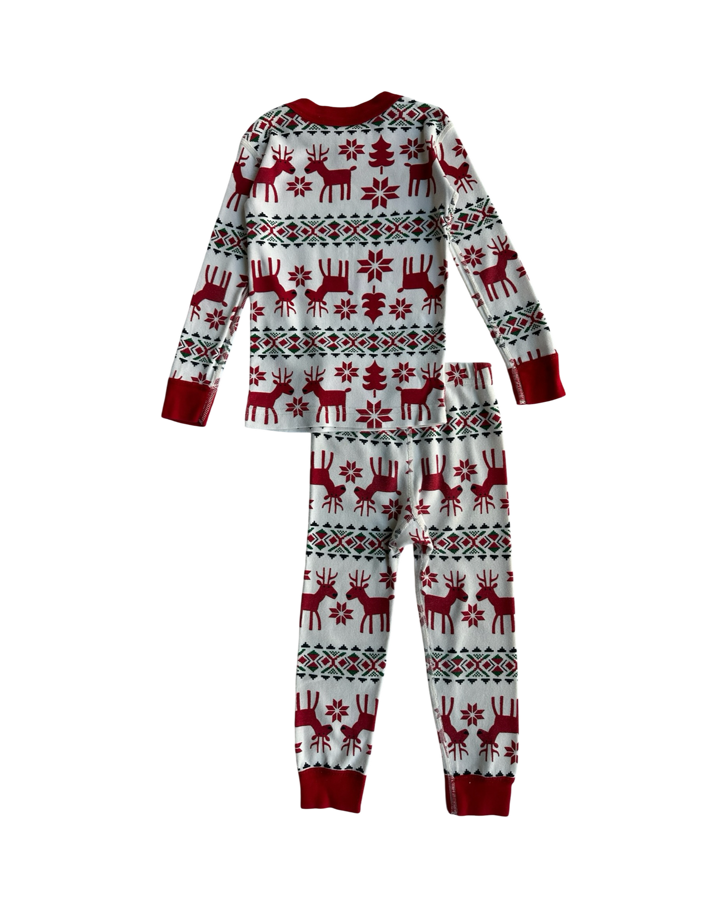 3T Toddler kids (Unisex) Hanna Andersson Dear Dear Organic Cotton Christmas Pjs 2 Pieces Set
